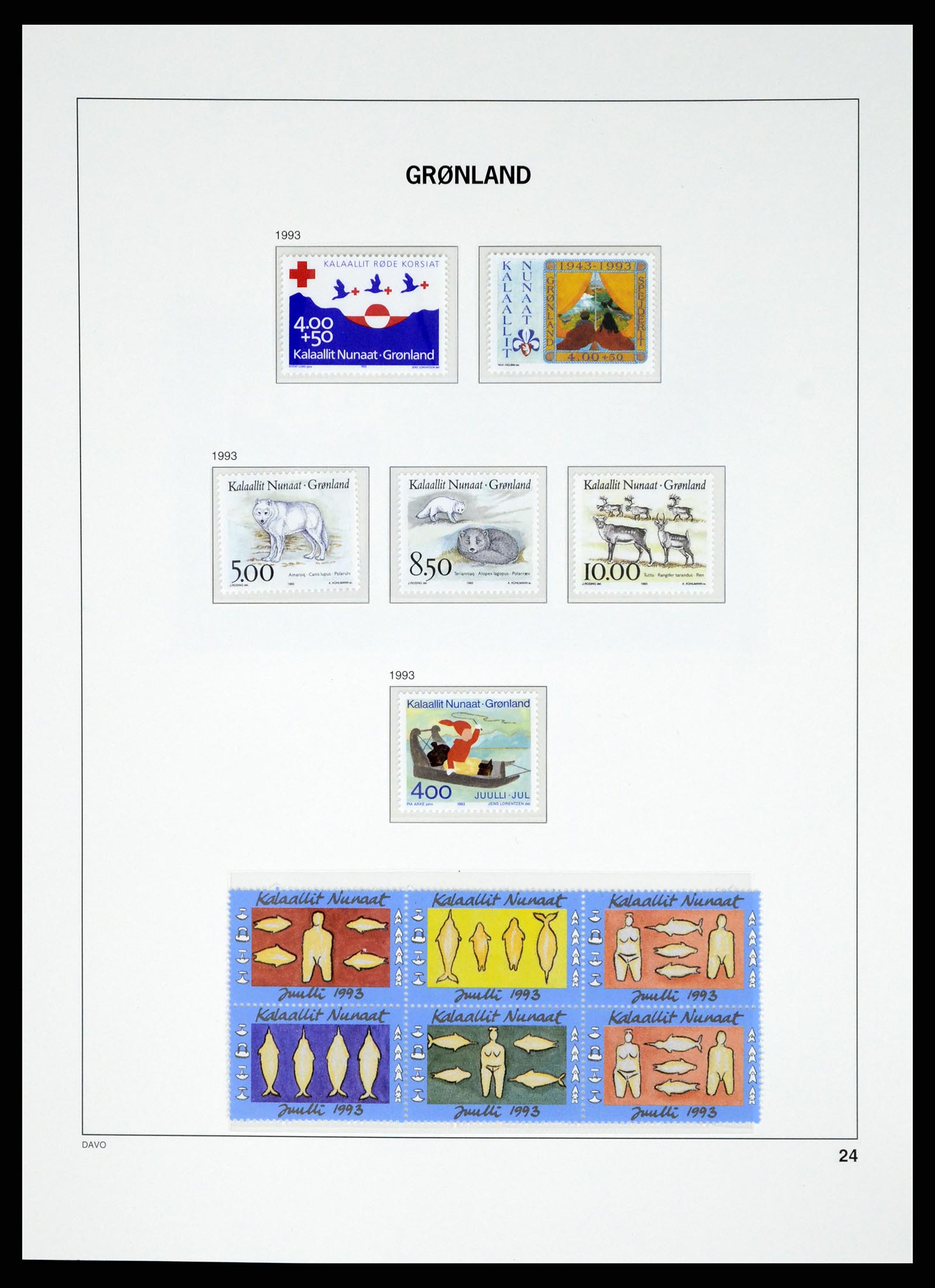 37829 032 - Postzegelverzameling 37829 Groenland 1905-2016.