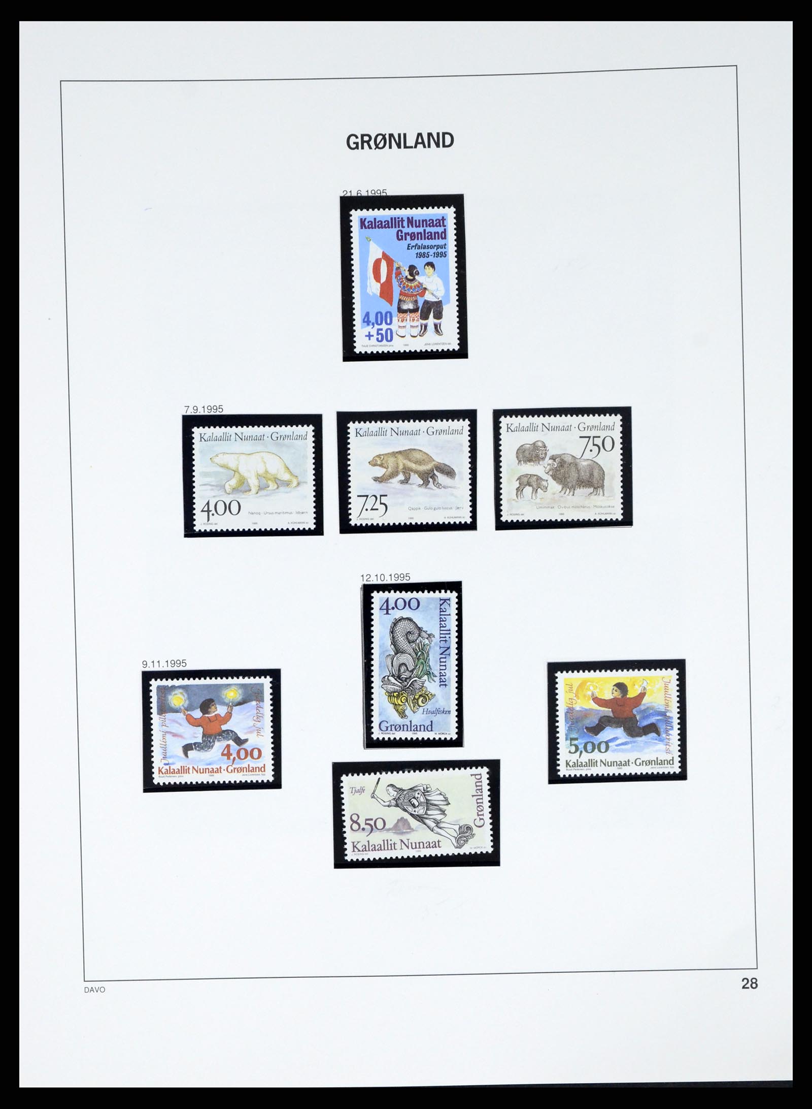 37829 038 - Postzegelverzameling 37829 Groenland 1905-2016.