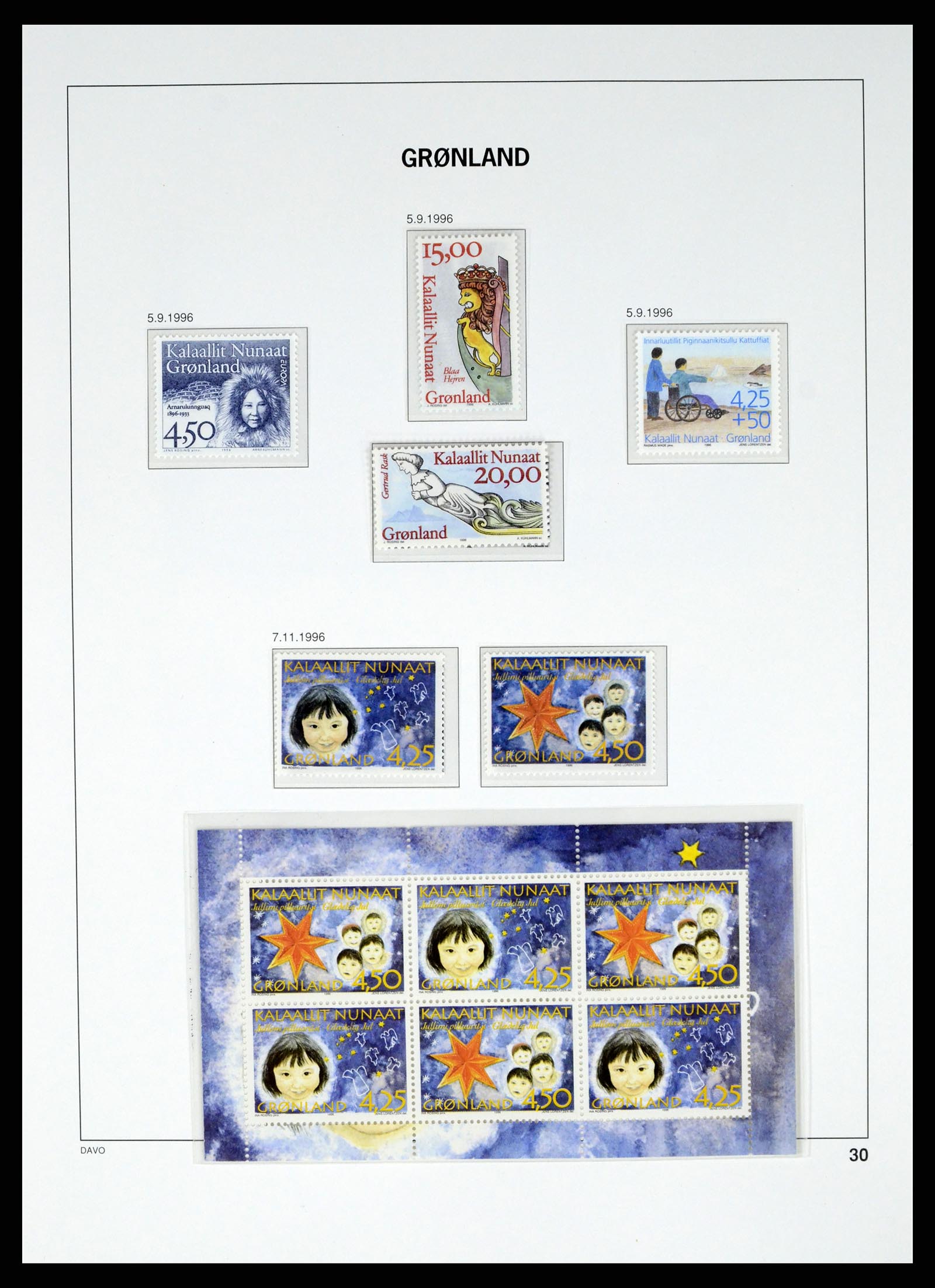 37829 045 - Postzegelverzameling 37829 Groenland 1905-2016.