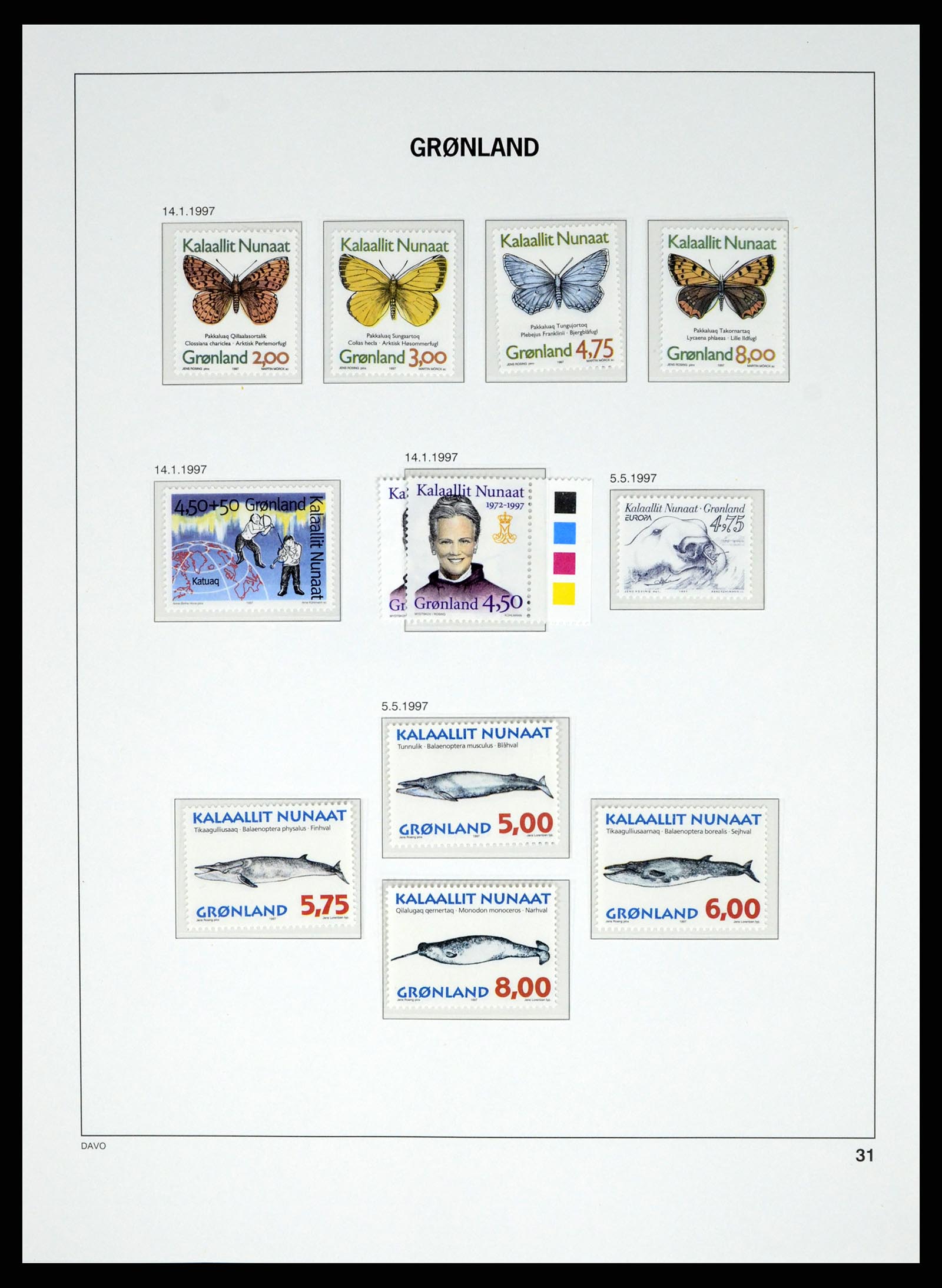 37829 050 - Postzegelverzameling 37829 Groenland 1905-2016.