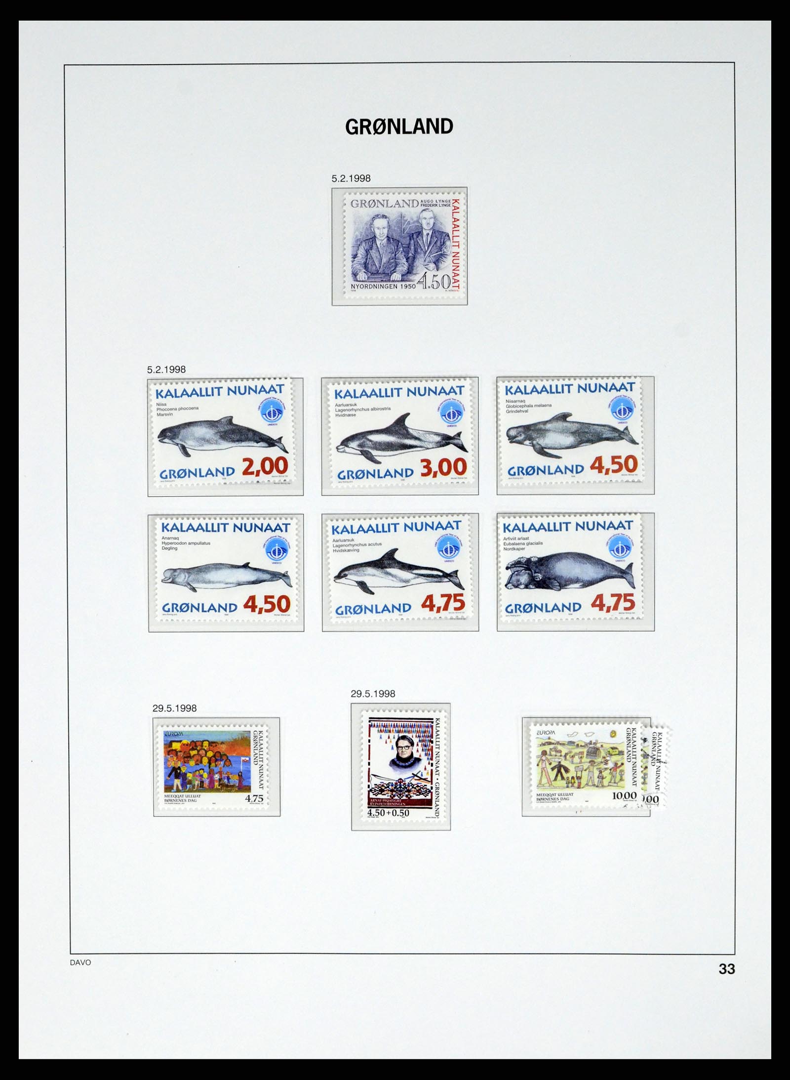 37829 054 - Postzegelverzameling 37829 Groenland 1905-2016.