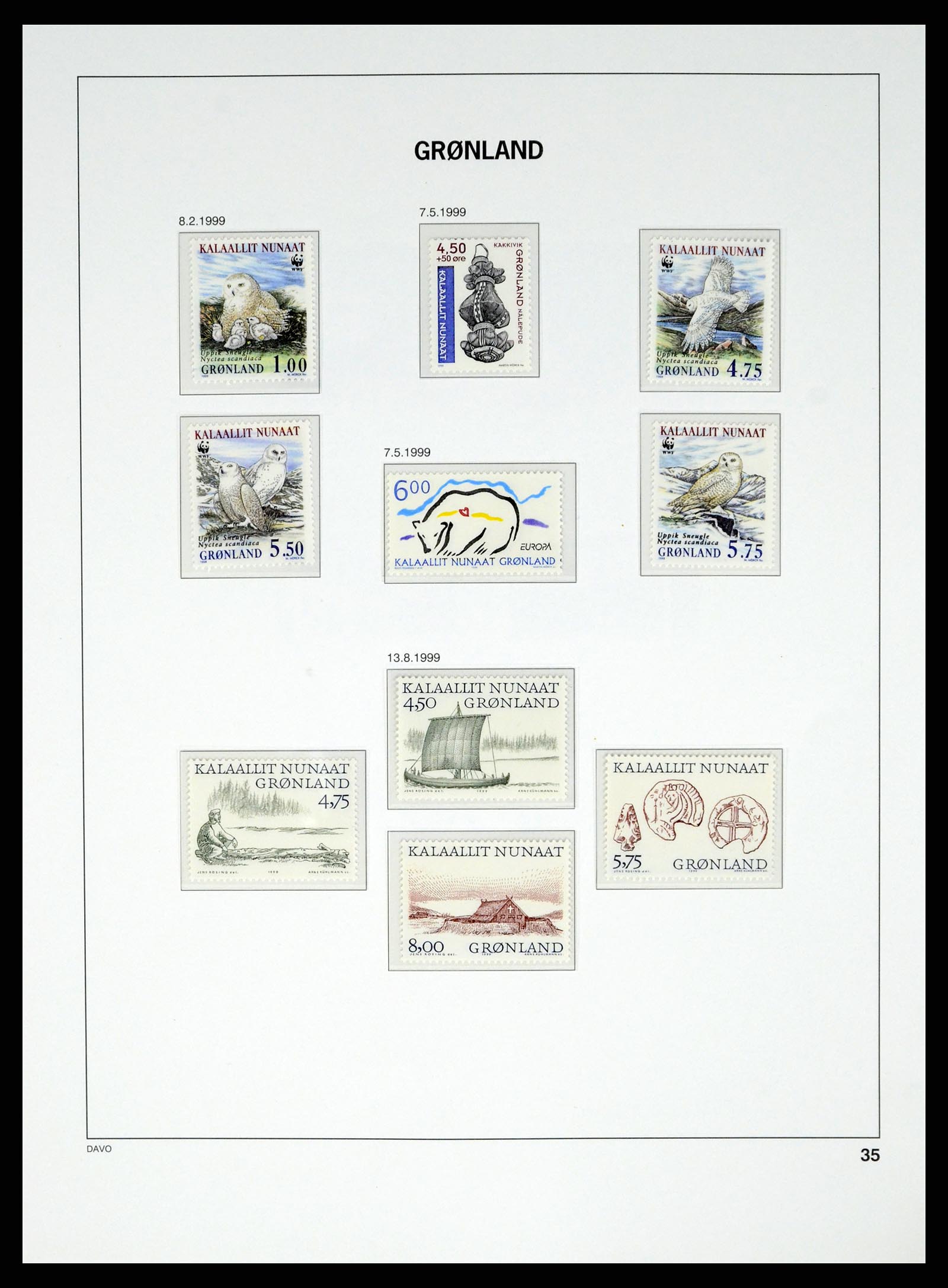 37829 061 - Stamp Collection 37829 Greenland 1905-2016.