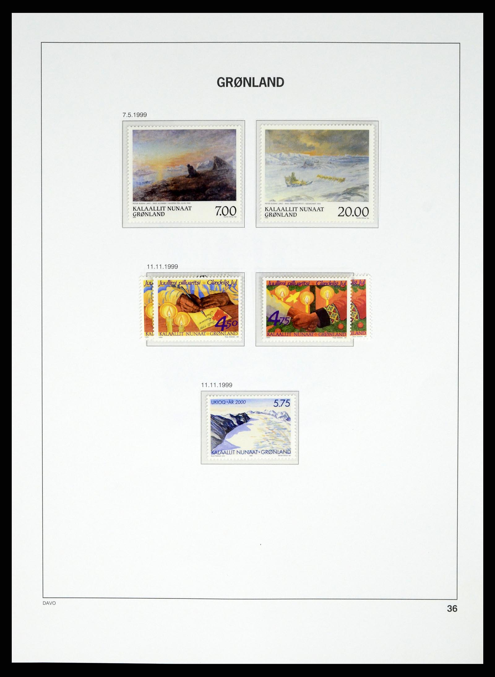 37829 062 - Stamp Collection 37829 Greenland 1905-2016.