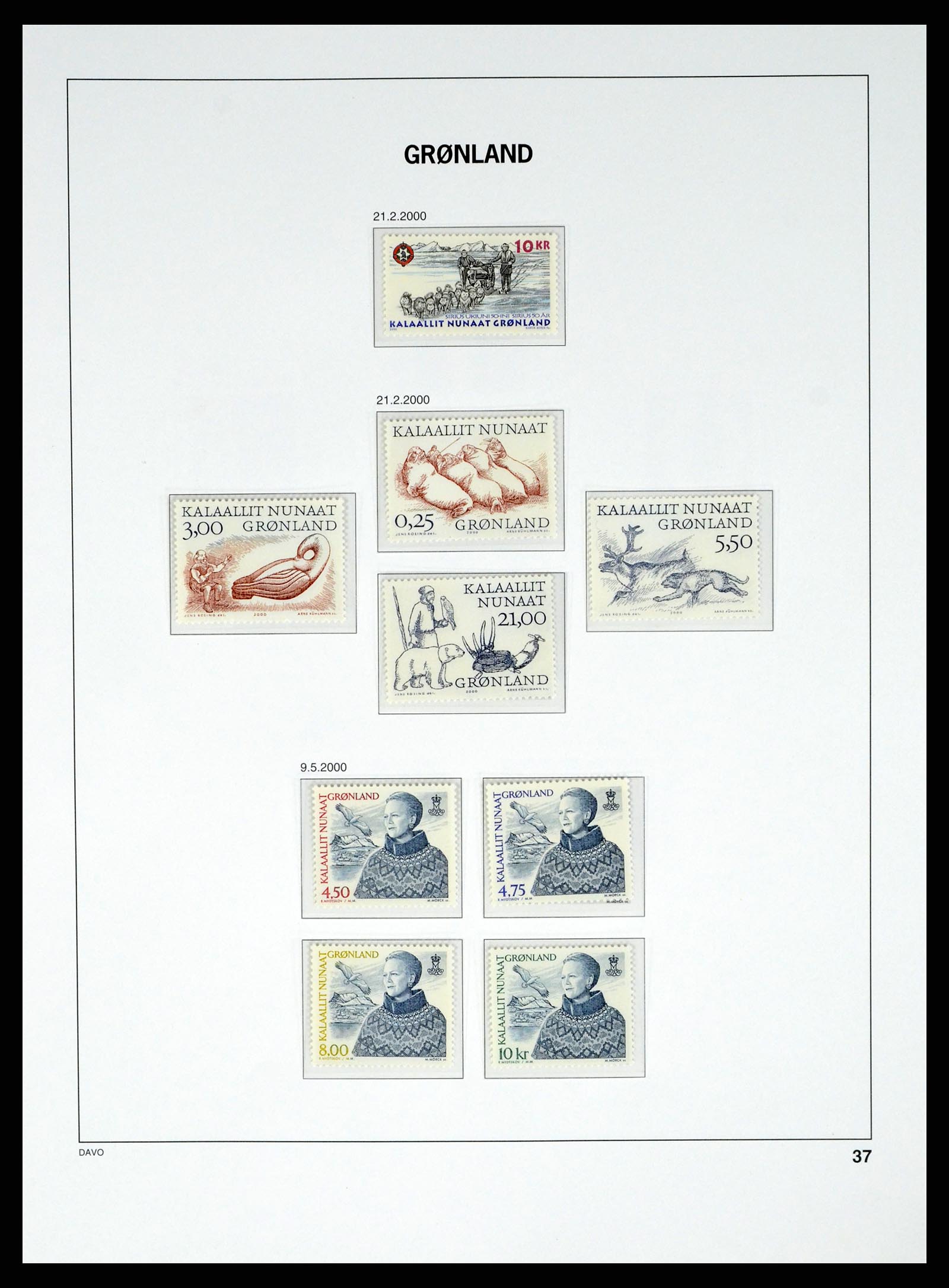 37829 065 - Stamp Collection 37829 Greenland 1905-2016.