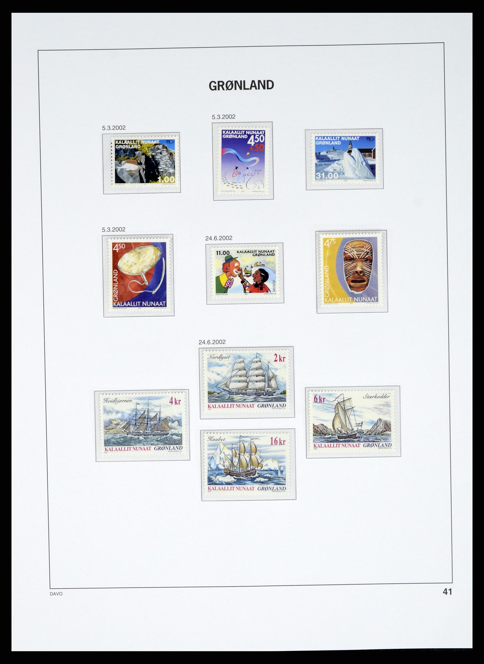 37829 073 - Stamp Collection 37829 Greenland 1905-2016.