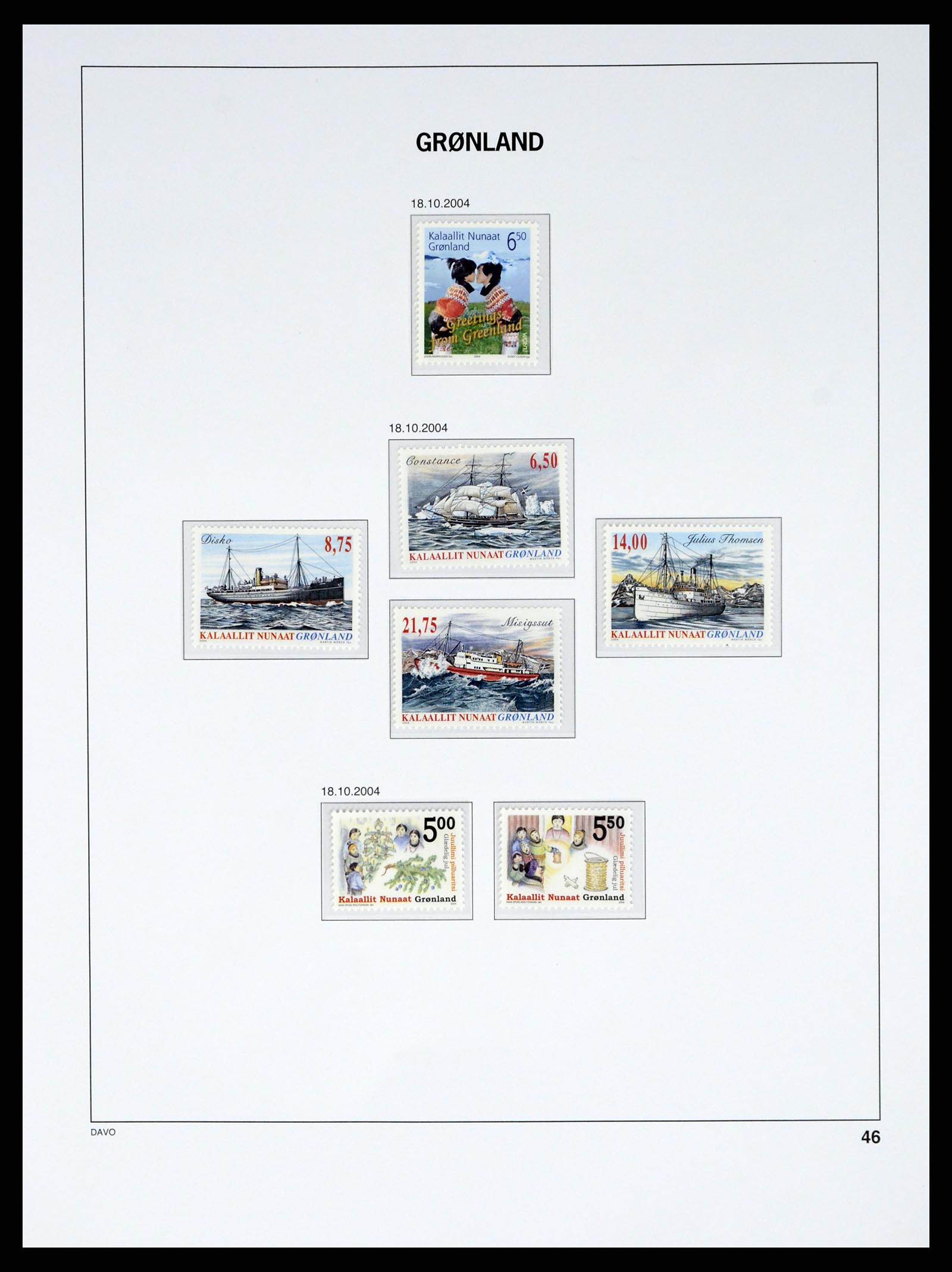 37829 082 - Postzegelverzameling 37829 Groenland 1905-2016.