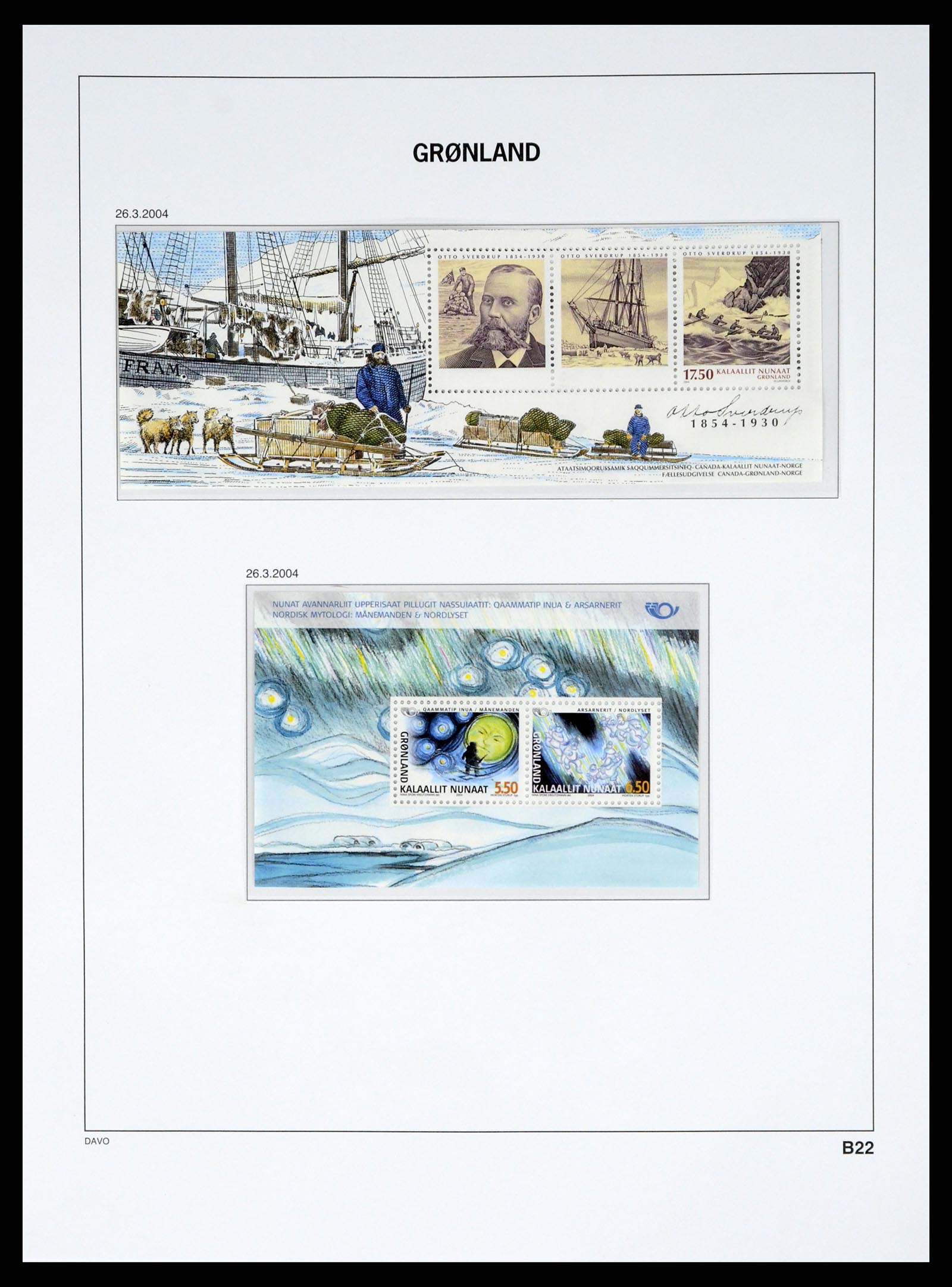 37829 083 - Postzegelverzameling 37829 Groenland 1905-2016.