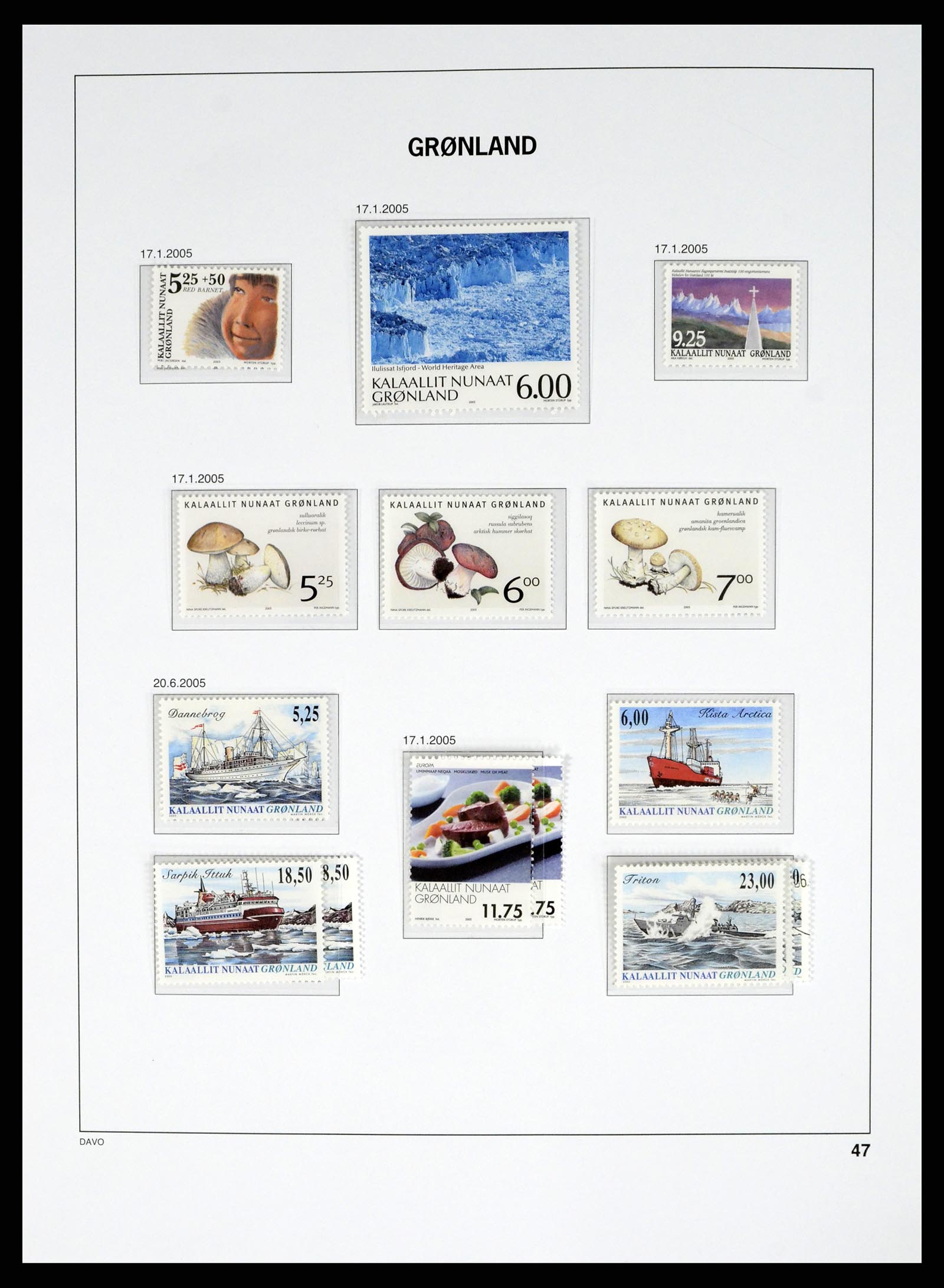 37829 088 - Stamp Collection 37829 Greenland 1905-2016.