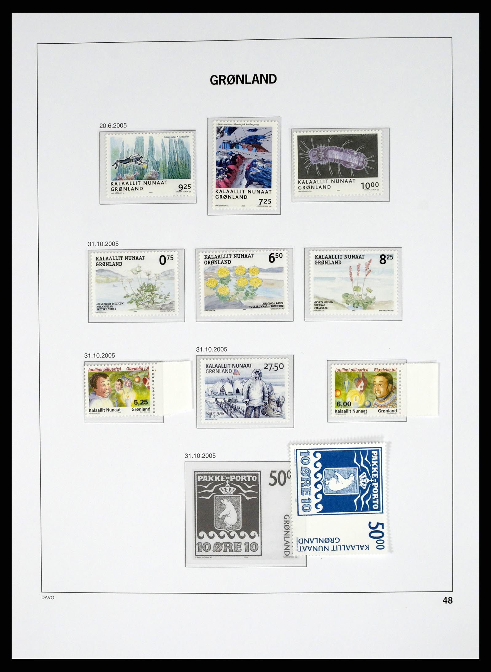 37829 091 - Postzegelverzameling 37829 Groenland 1905-2016.