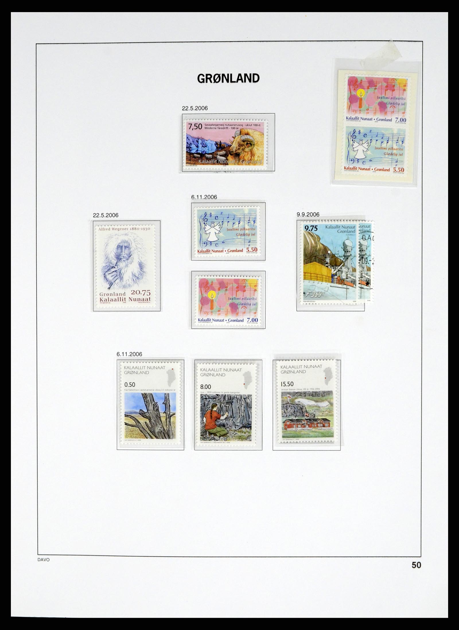 37829 094 - Postzegelverzameling 37829 Groenland 1905-2016.