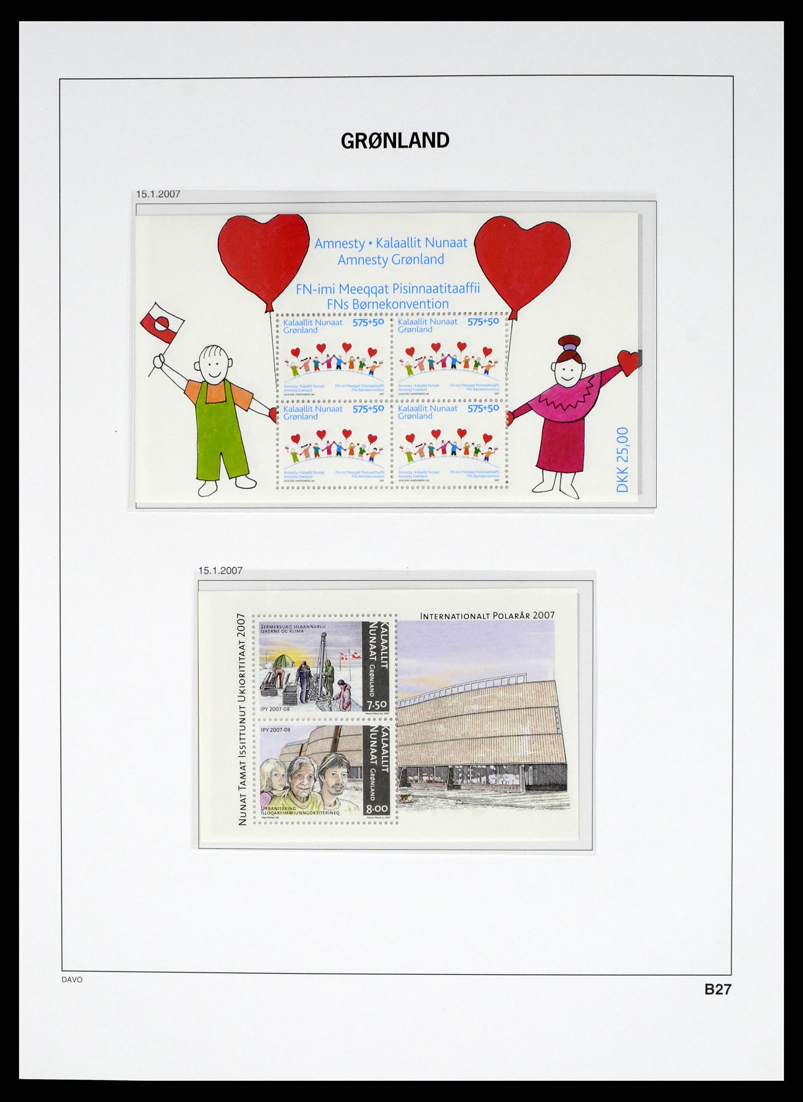 37829 099 - Postzegelverzameling 37829 Groenland 1905-2016.