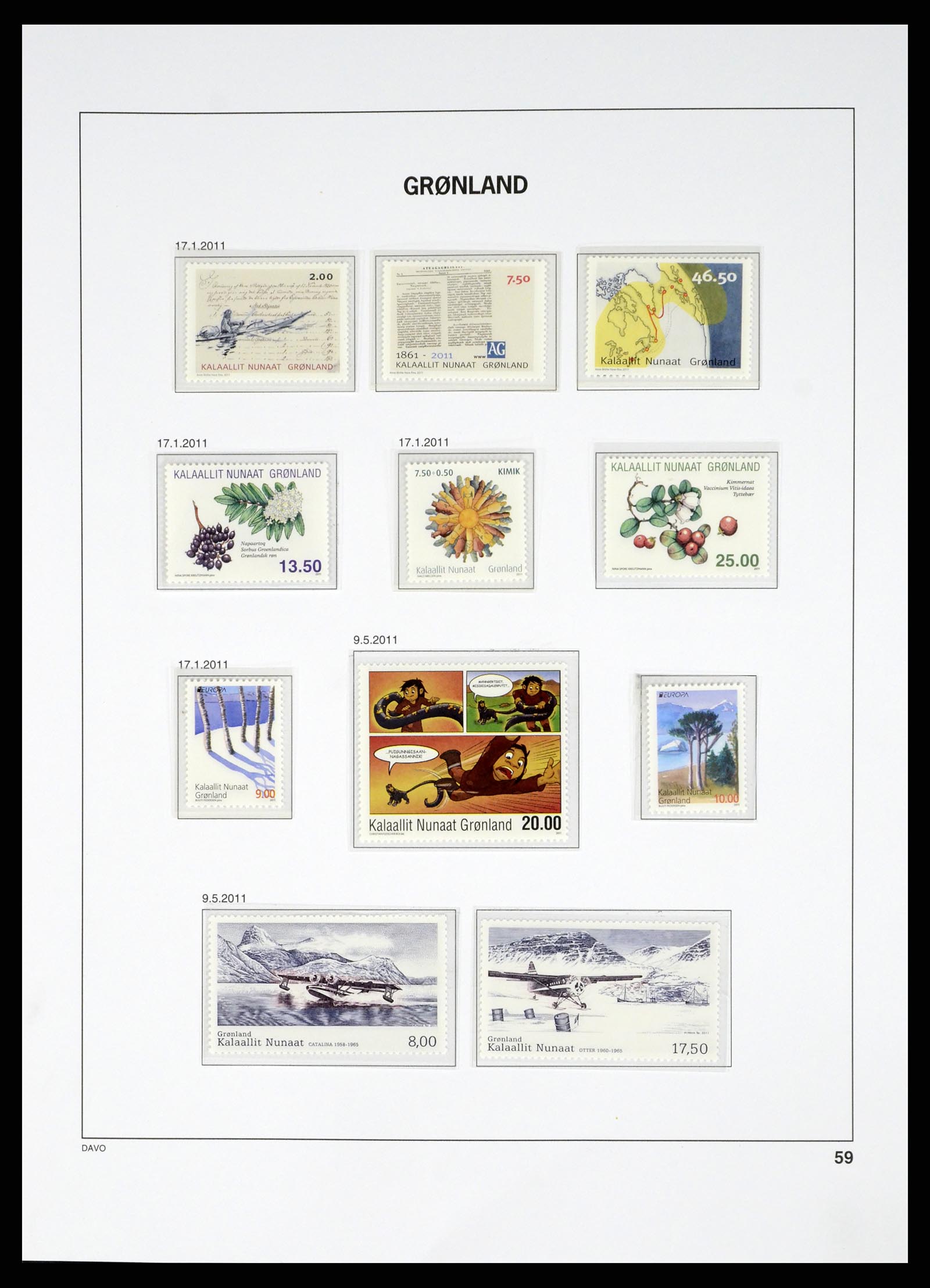 37829 114 - Stamp Collection 37829 Greenland 1905-2016.