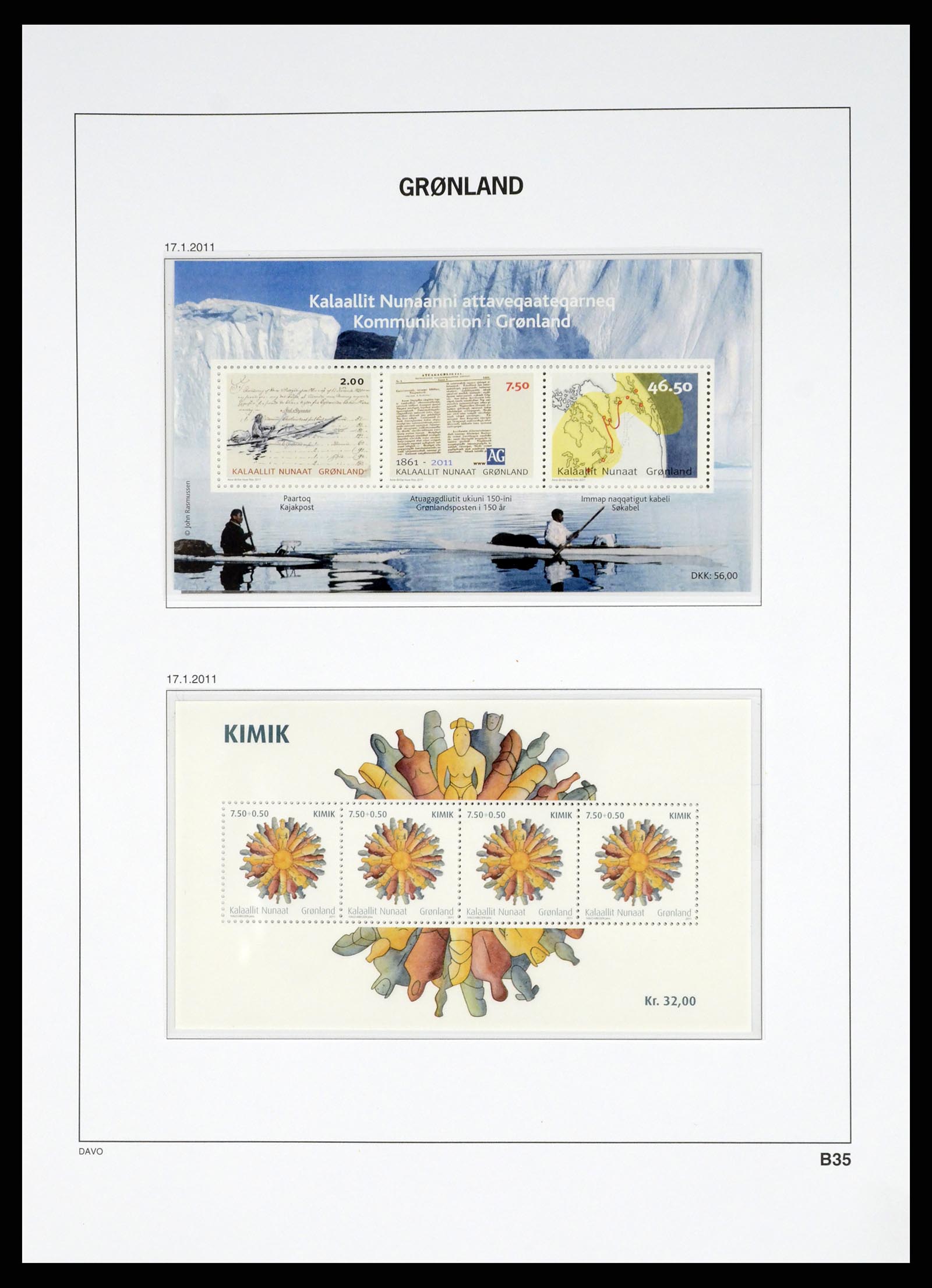 37829 116 - Stamp Collection 37829 Greenland 1905-2016.