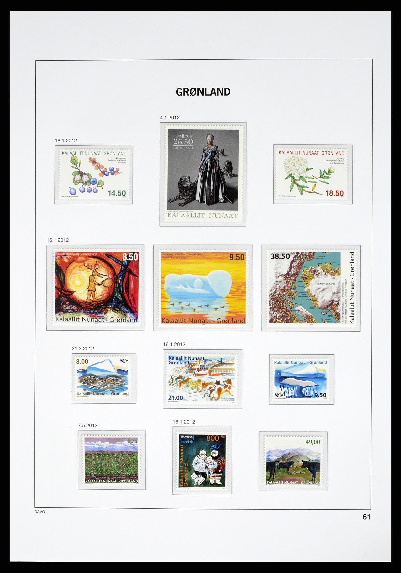 37829 118 - Stamp Collection 37829 Greenland 1905-2016.