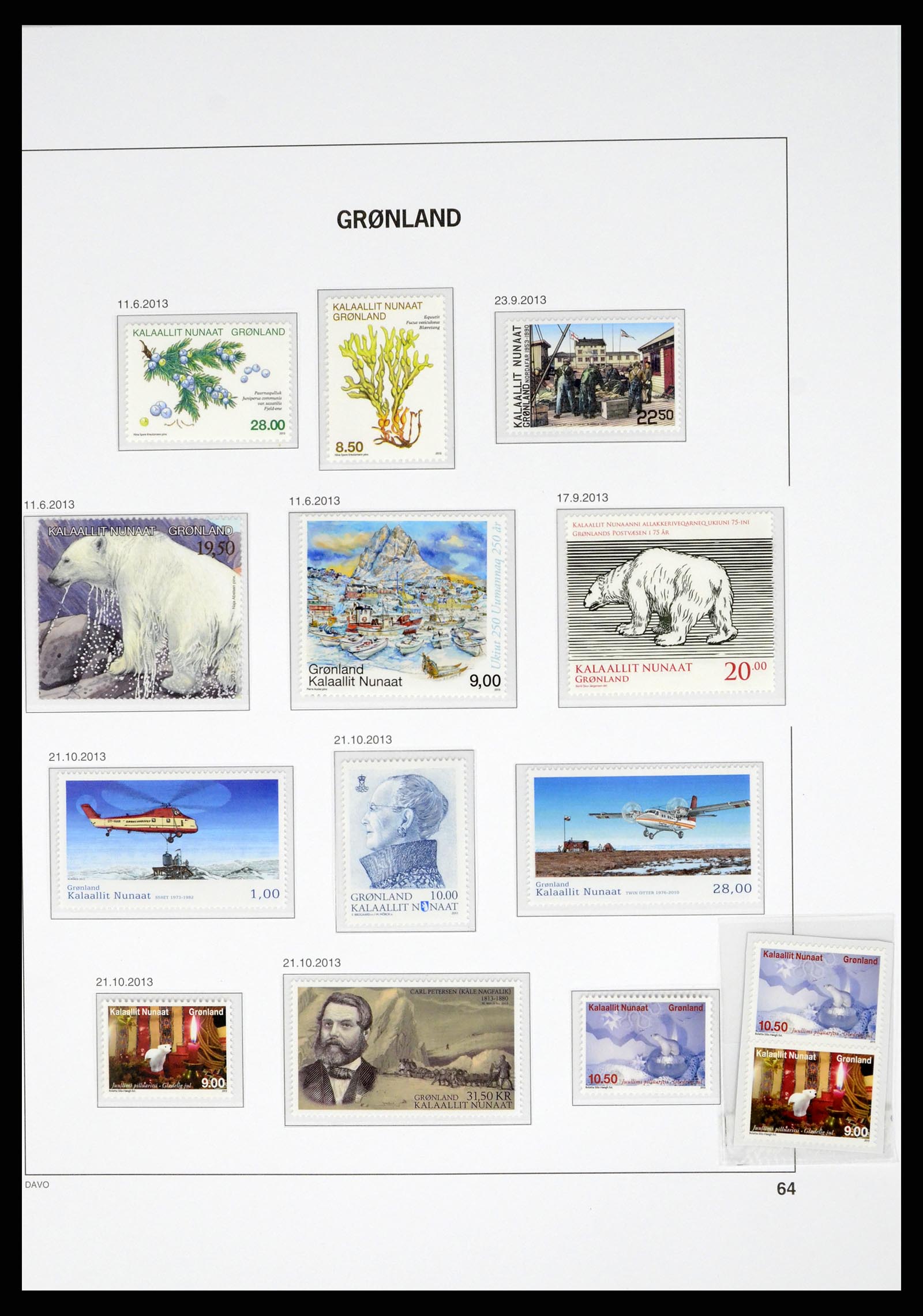 37829 125 - Stamp Collection 37829 Greenland 1905-2016.