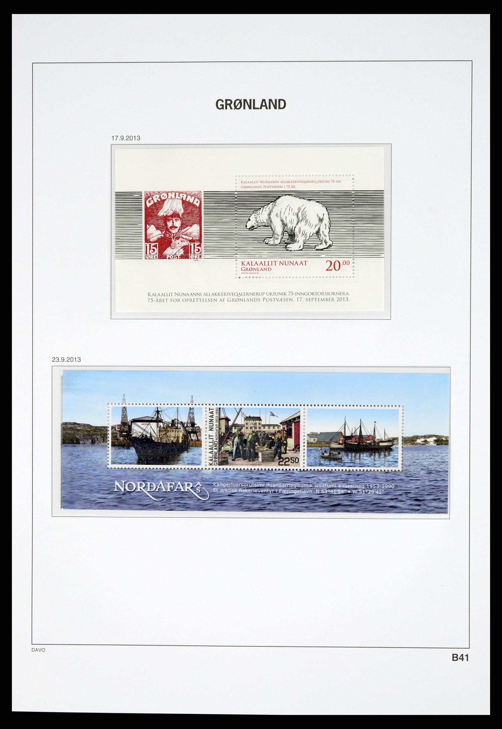 37829 127 - Stamp Collection 37829 Greenland 1905-2016.