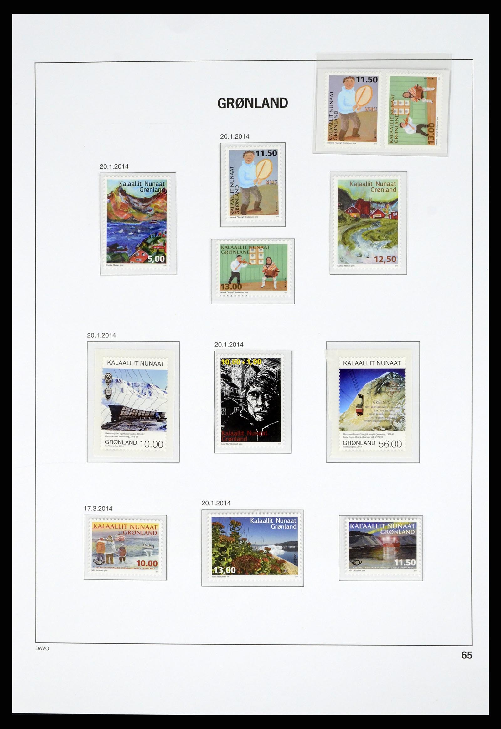 37829 129 - Stamp Collection 37829 Greenland 1905-2016.