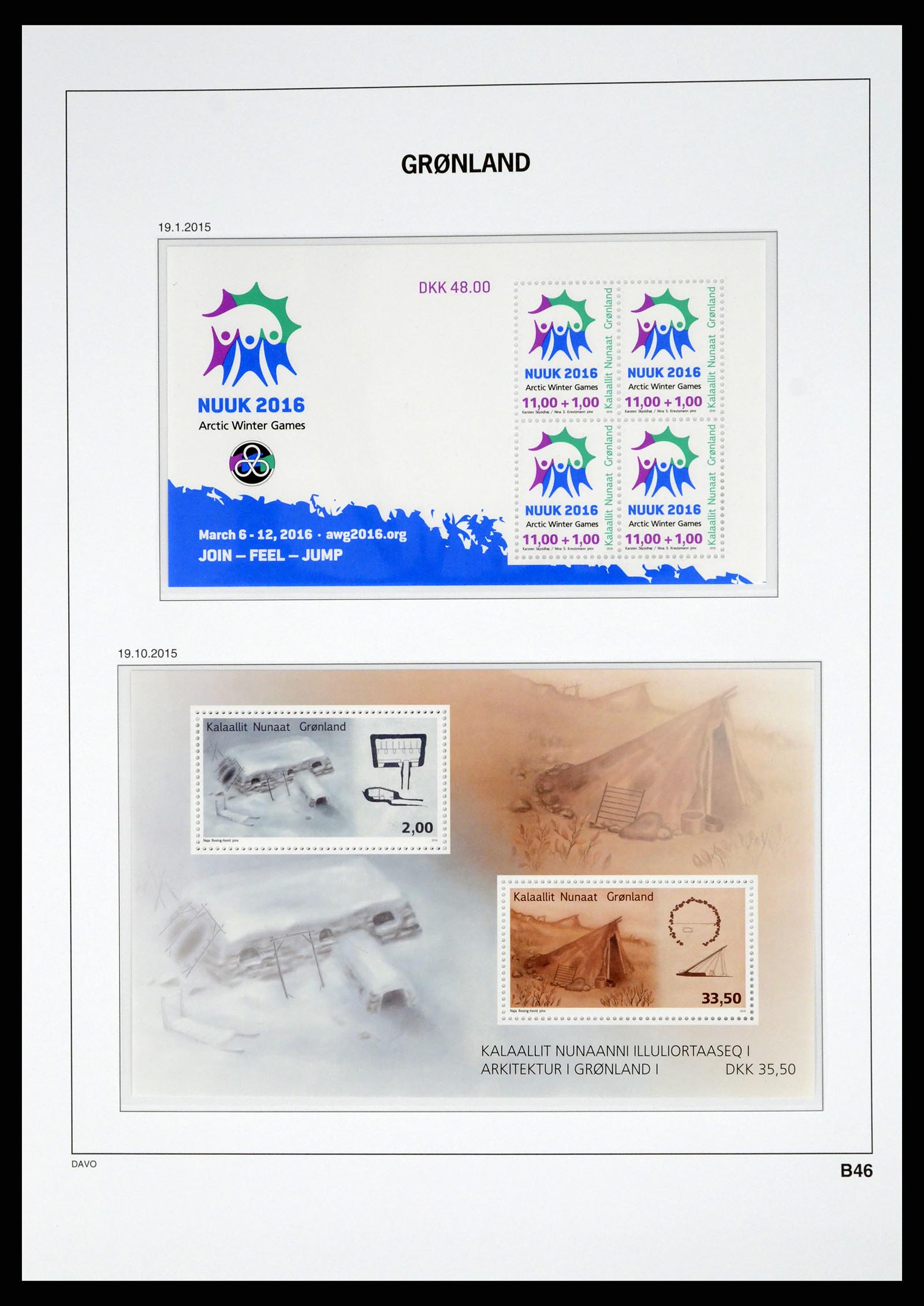 37829 138 - Stamp Collection 37829 Greenland 1905-2016.