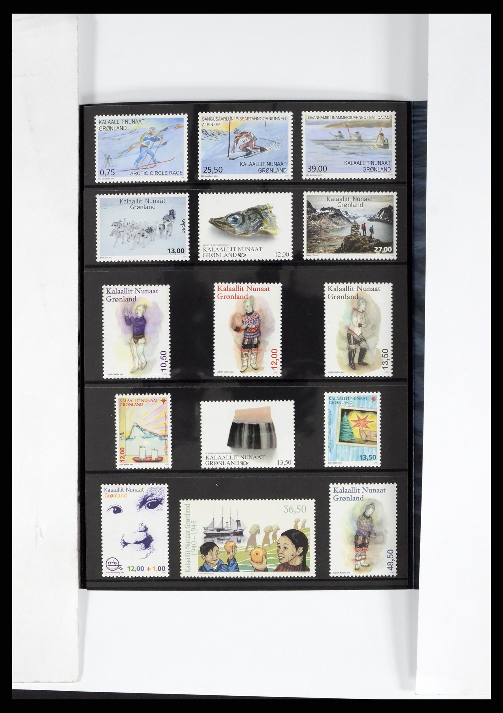 37829 143 - Postzegelverzameling 37829 Groenland 1905-2016.