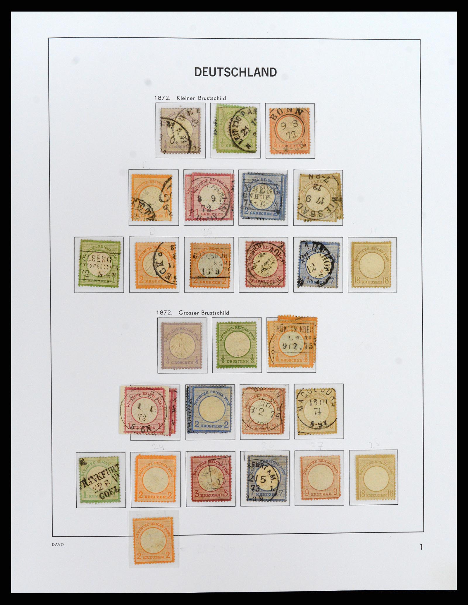 37830 003 - Postzegelverzameling 37830 Duitse Rijk 1872-1945.