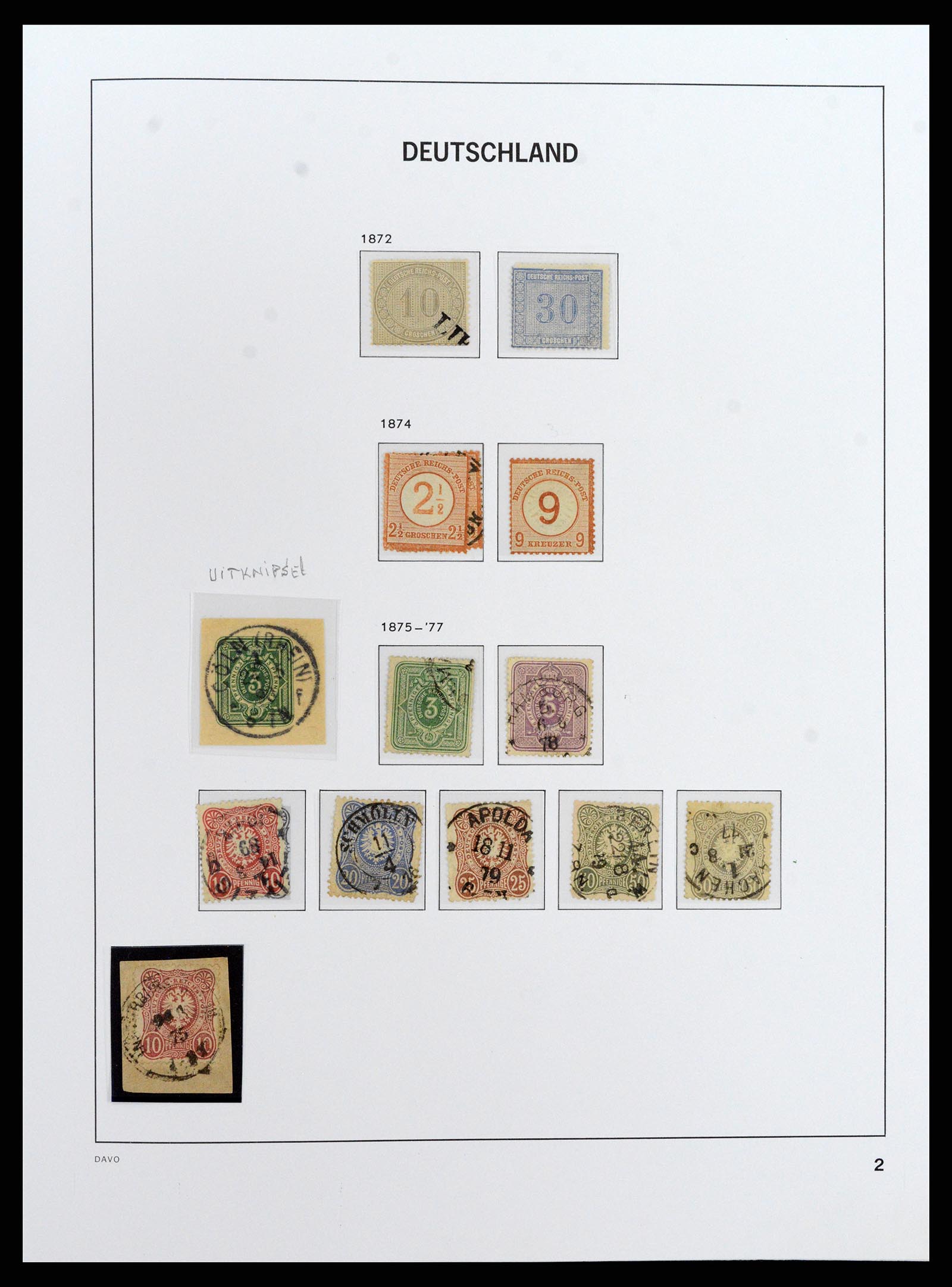 37830 004 - Postzegelverzameling 37830 Duitse Rijk 1872-1945.