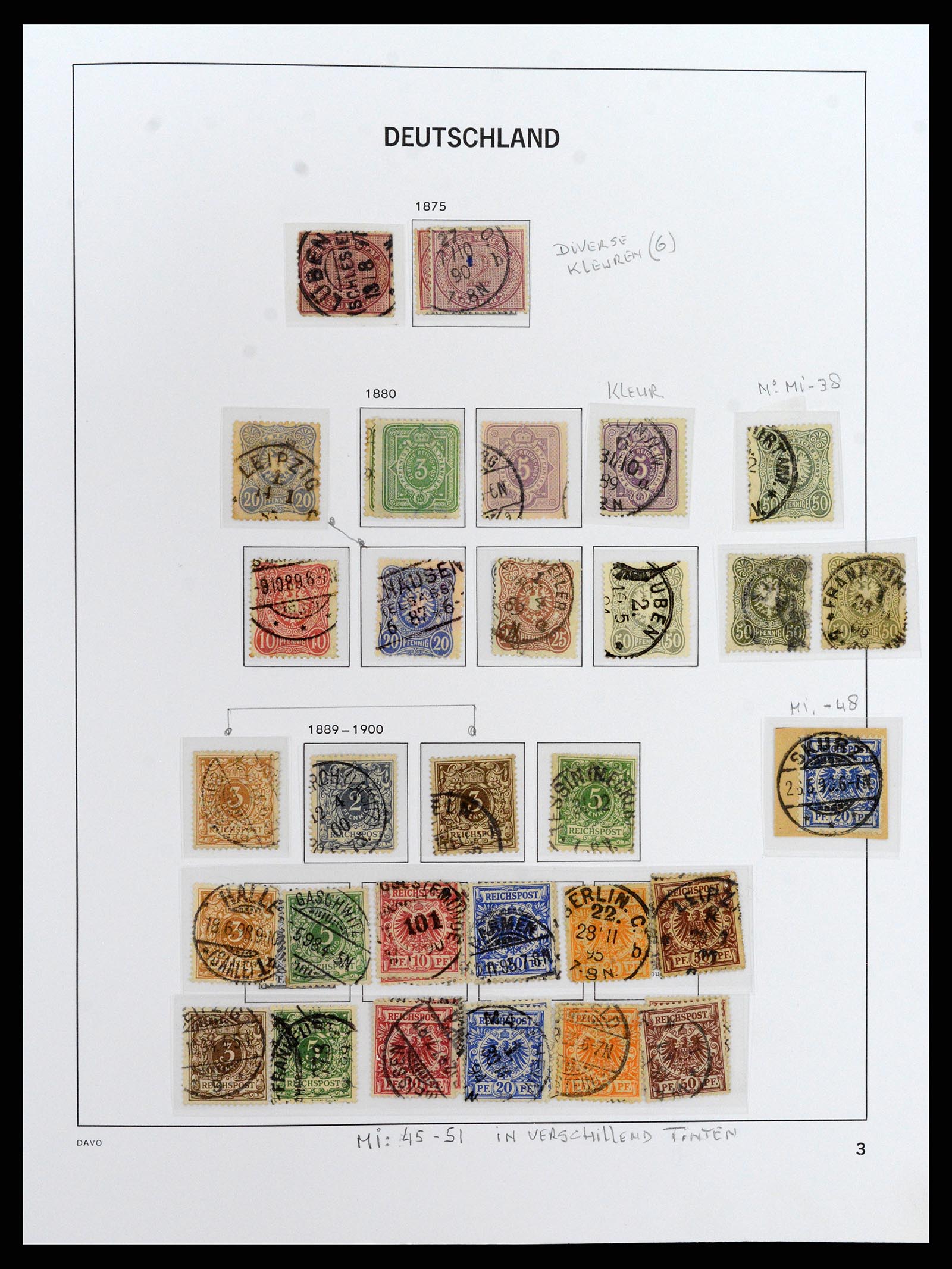 37830 005 - Postzegelverzameling 37830 Duitse Rijk 1872-1945.
