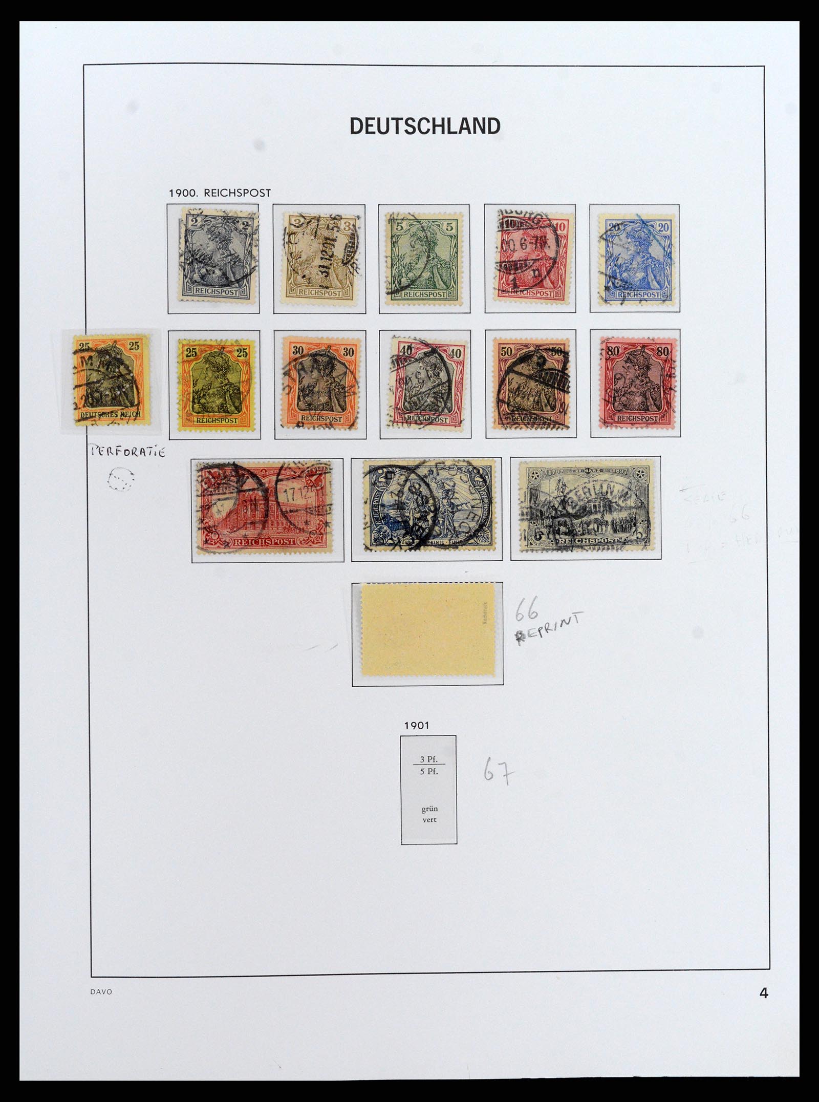 37830 007 - Postzegelverzameling 37830 Duitse Rijk 1872-1945.