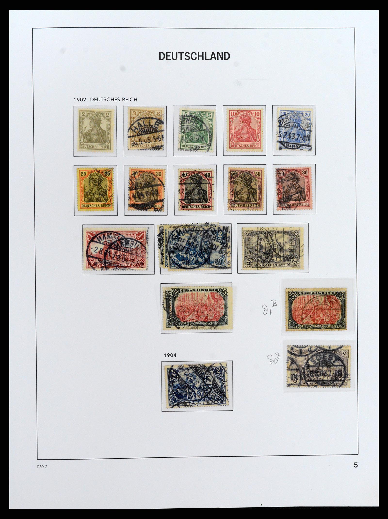 37830 008 - Postzegelverzameling 37830 Duitse Rijk 1872-1945.