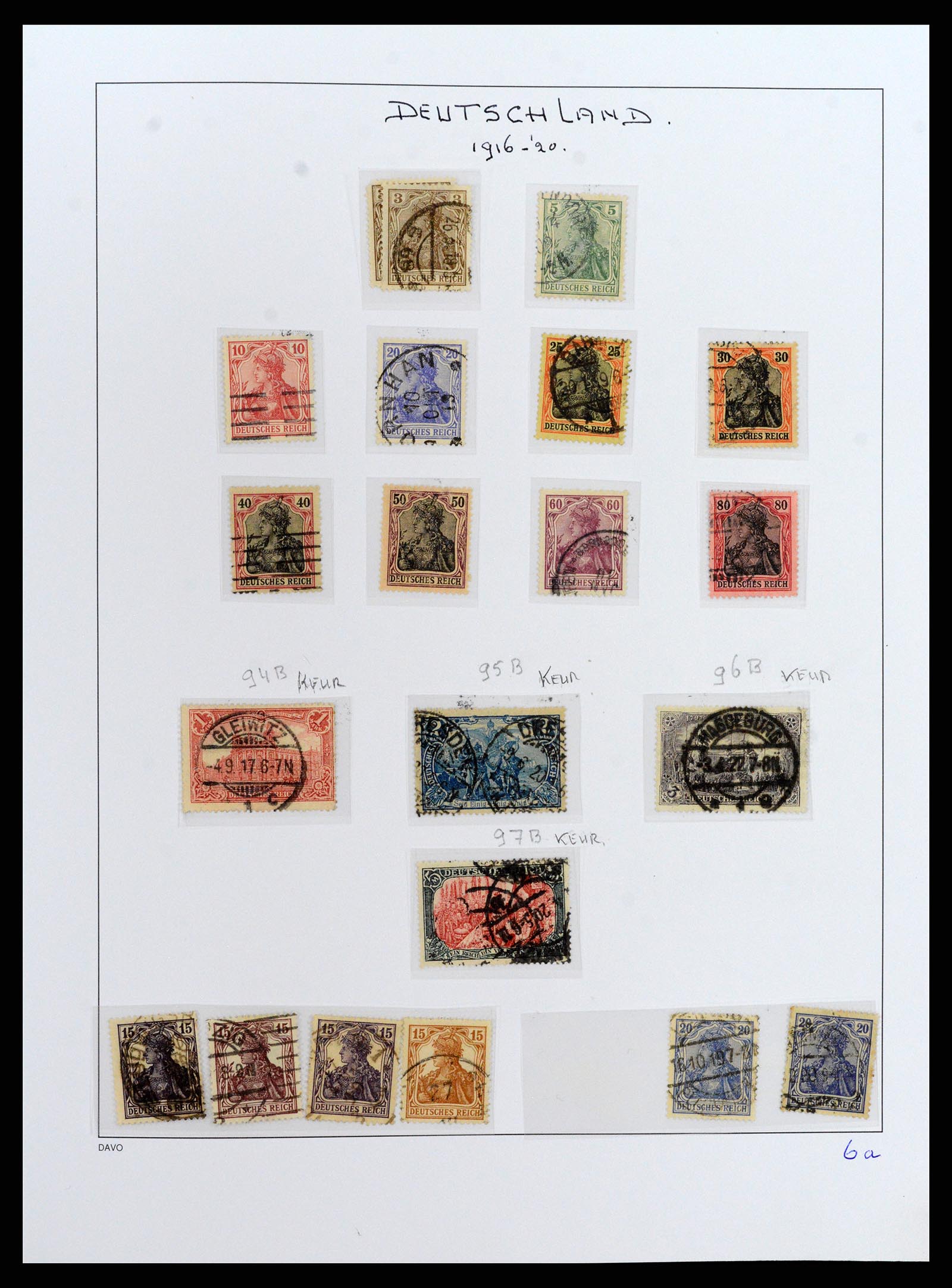 37830 010 - Postzegelverzameling 37830 Duitse Rijk 1872-1945.