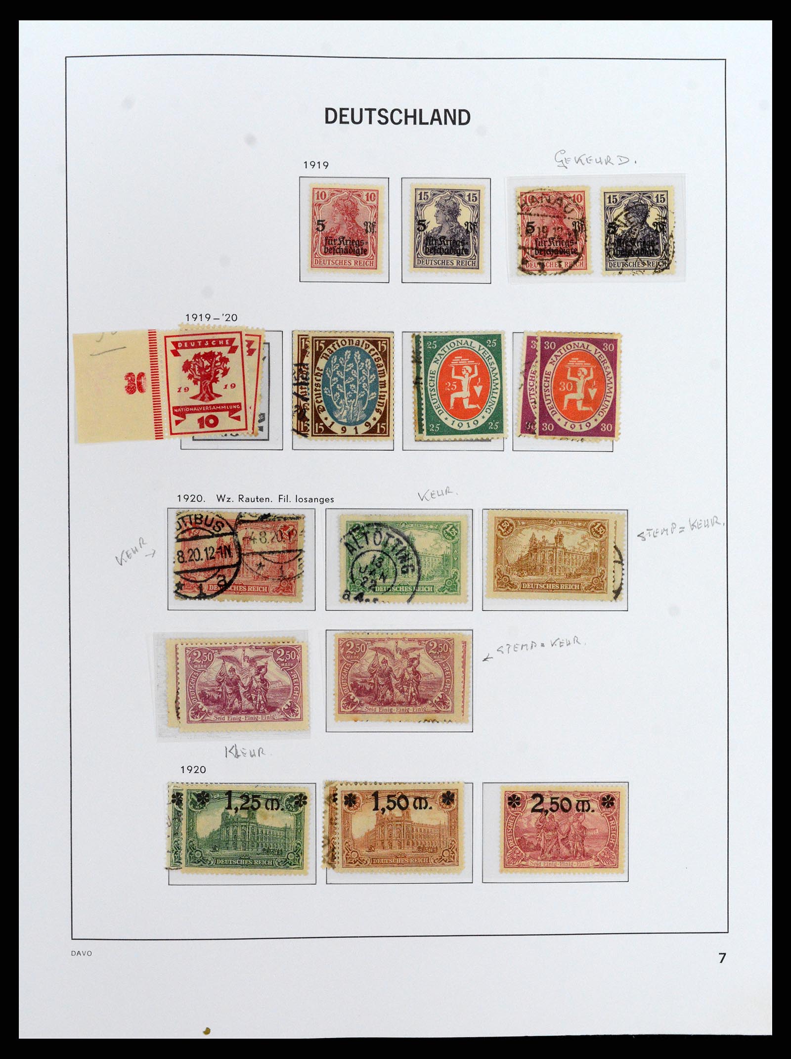 37830 012 - Postzegelverzameling 37830 Duitse Rijk 1872-1945.