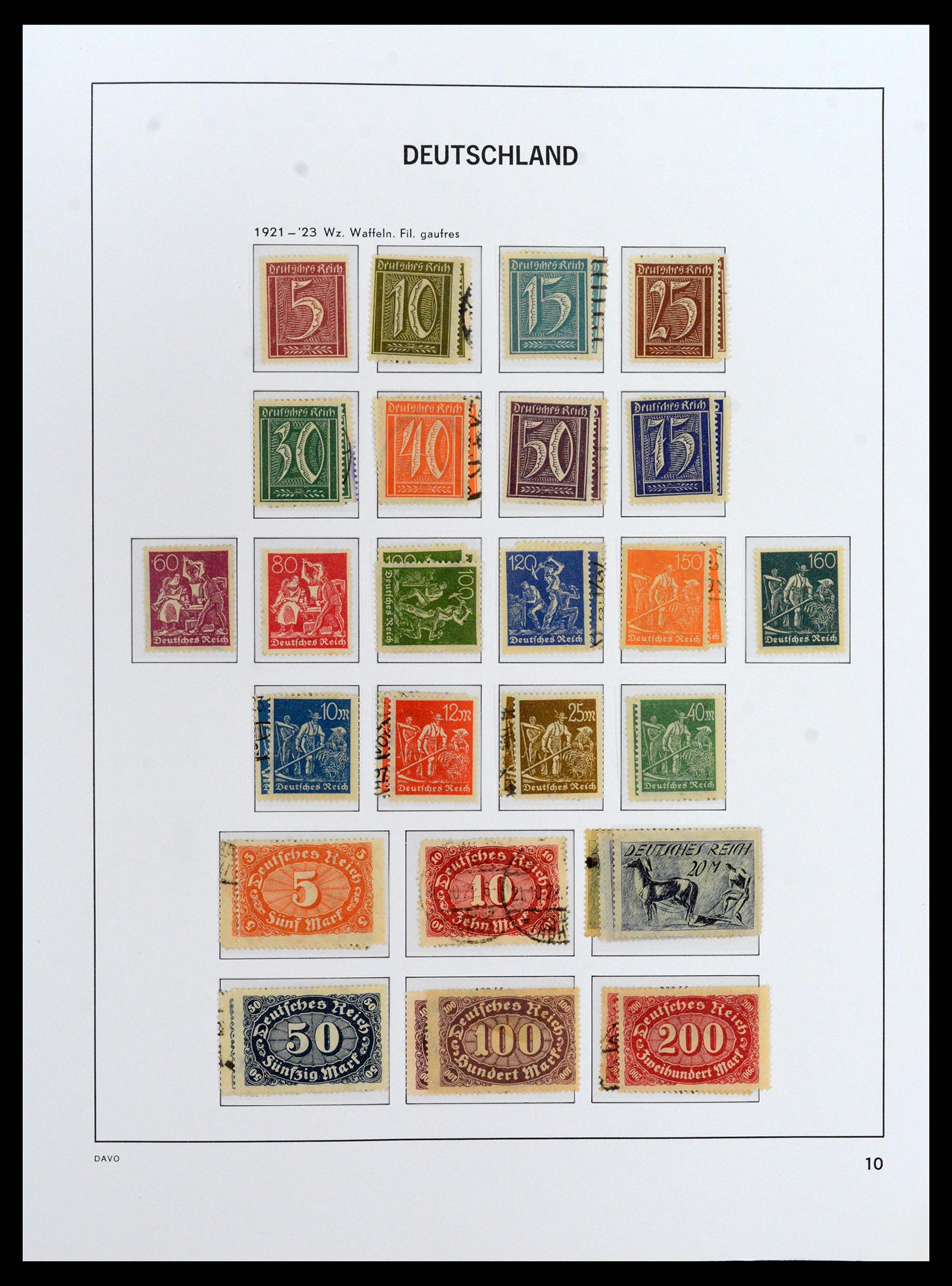 37830 017 - Stamp Collection 37830 German Reich 1872-1945.