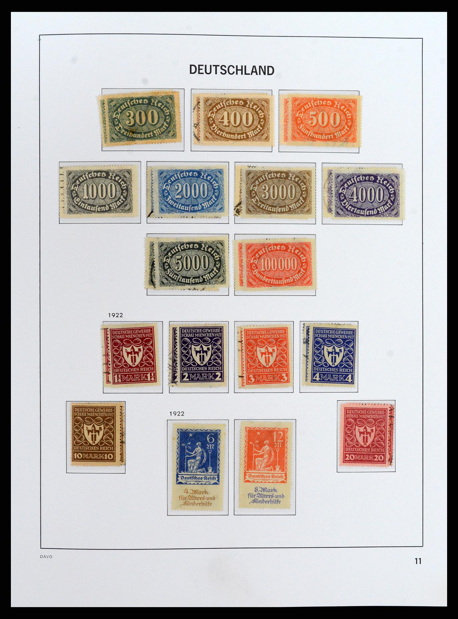 37830 018 - Postzegelverzameling 37830 Duitse Rijk 1872-1945.