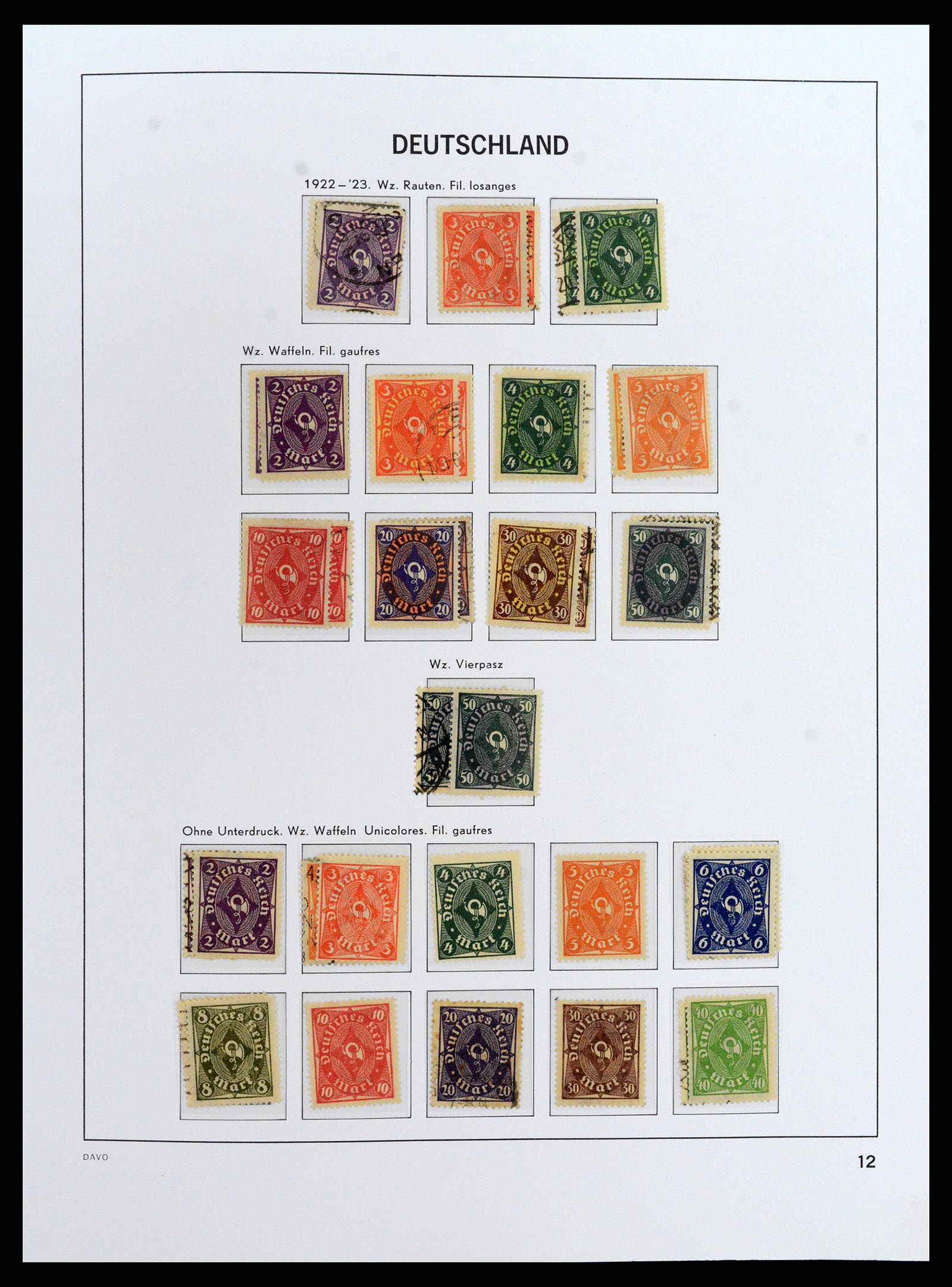 37830 019 - Stamp Collection 37830 German Reich 1872-1945.