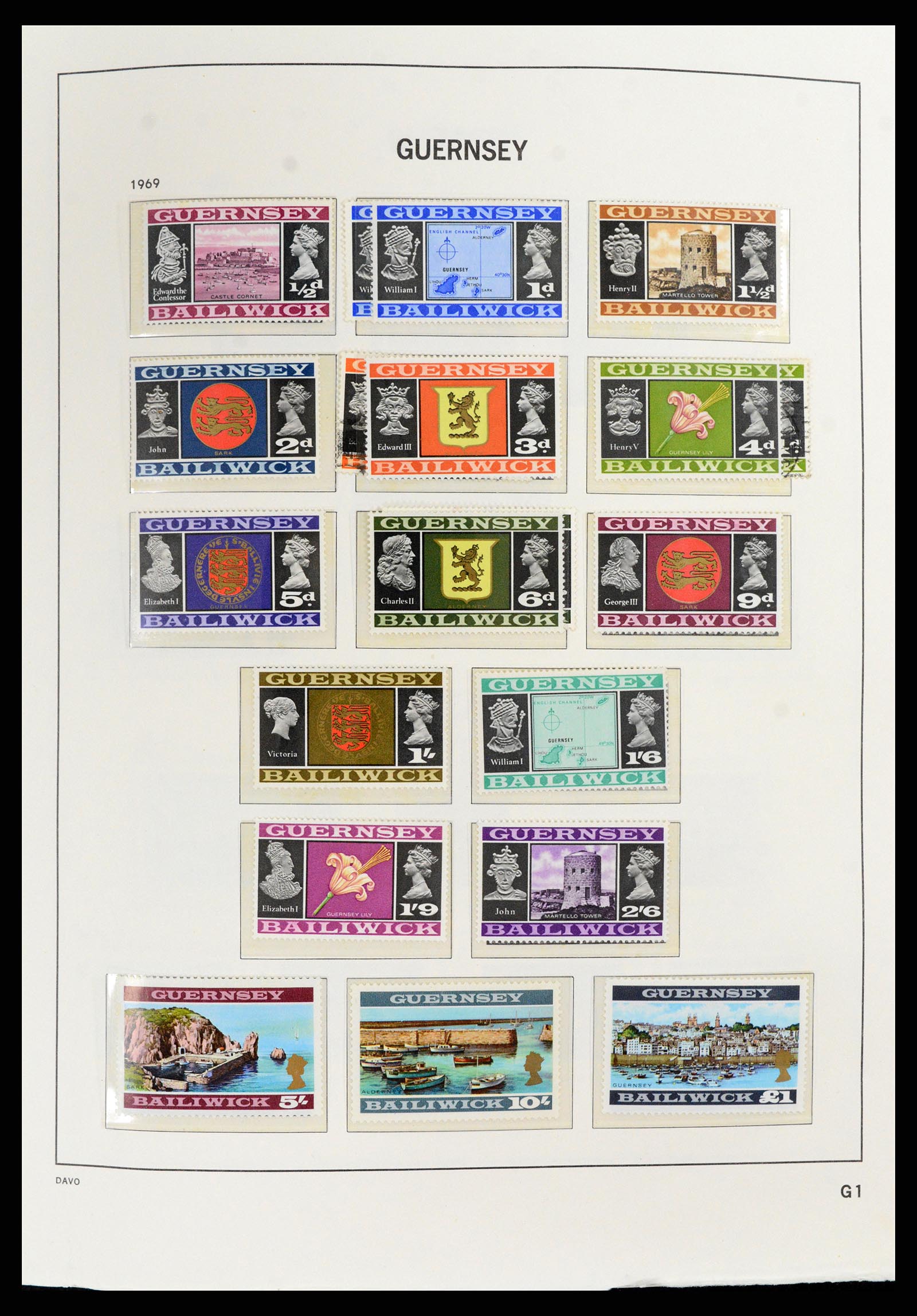 37831 004 - Stamp Collection 37831 Guernsey 1941-2016.