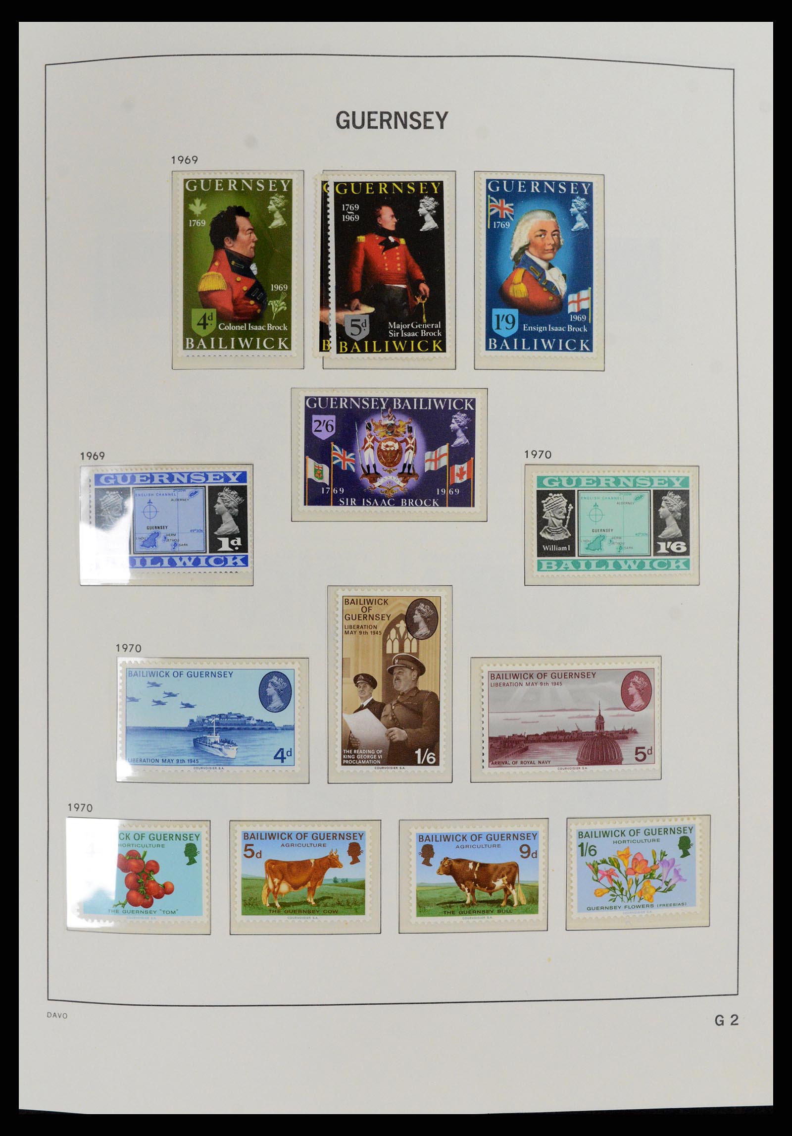 37831 005 - Stamp Collection 37831 Guernsey 1941-2016.