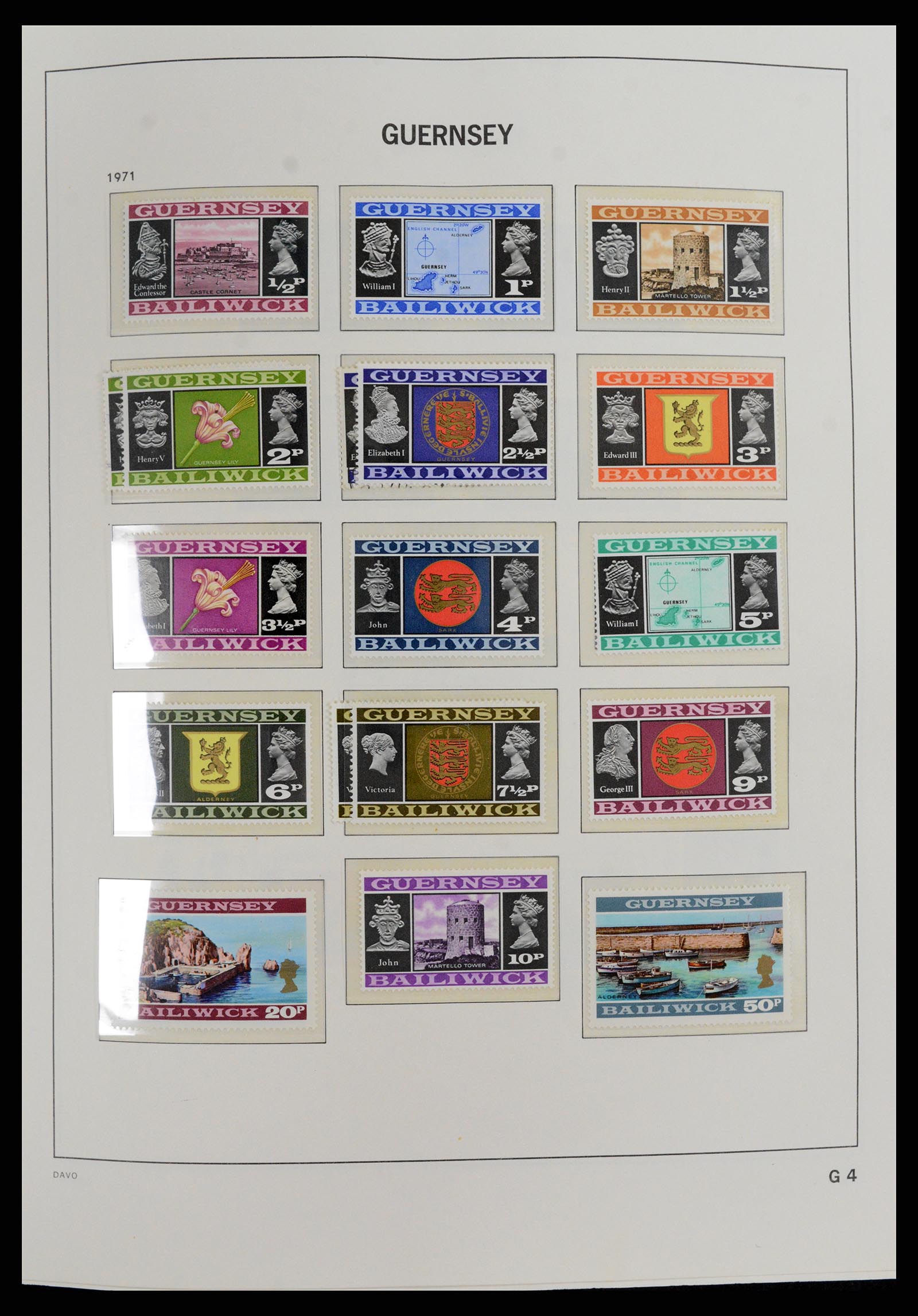 37831 007 - Stamp Collection 37831 Guernsey 1941-2016.