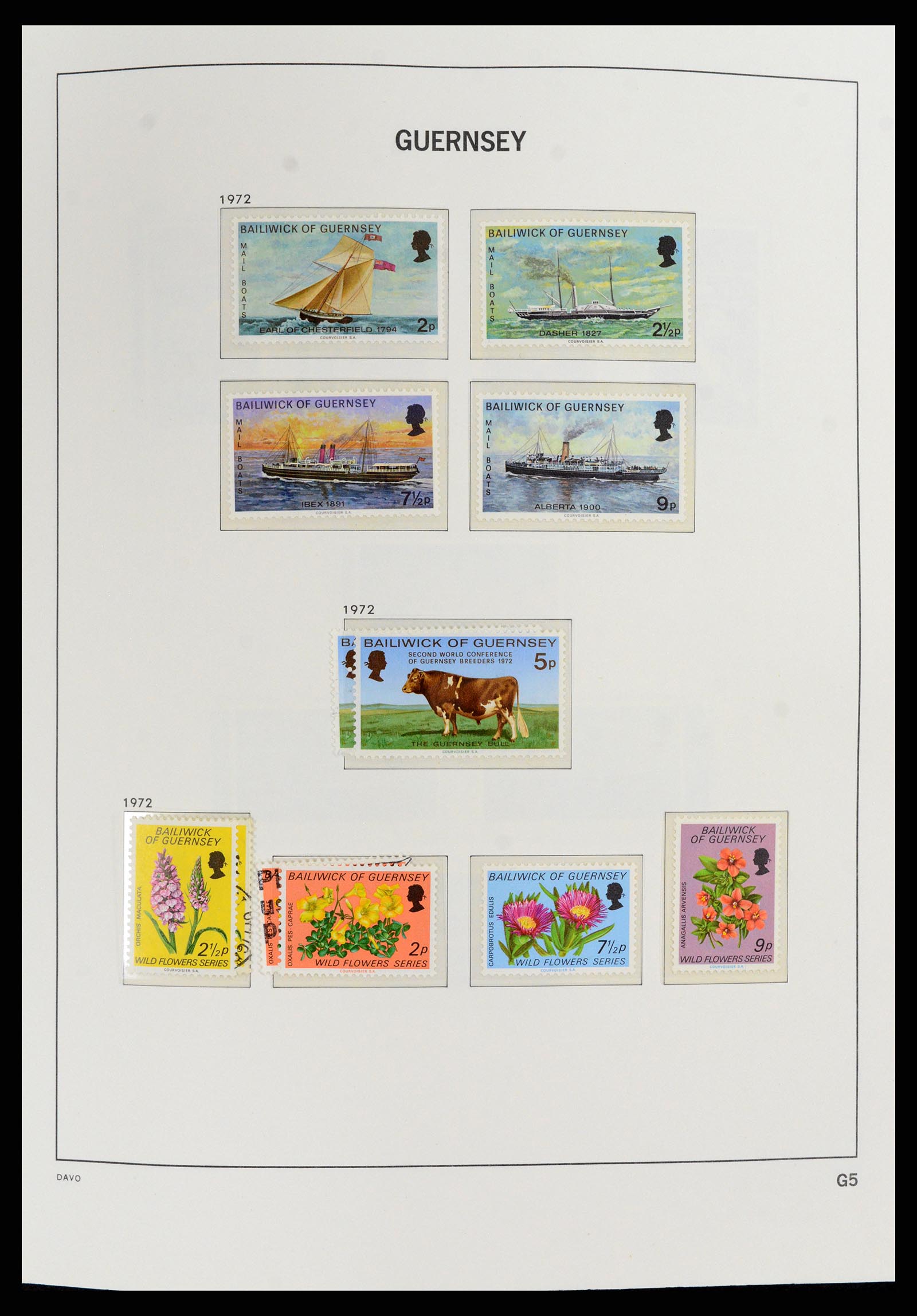37831 008 - Stamp Collection 37831 Guernsey 1941-2016.