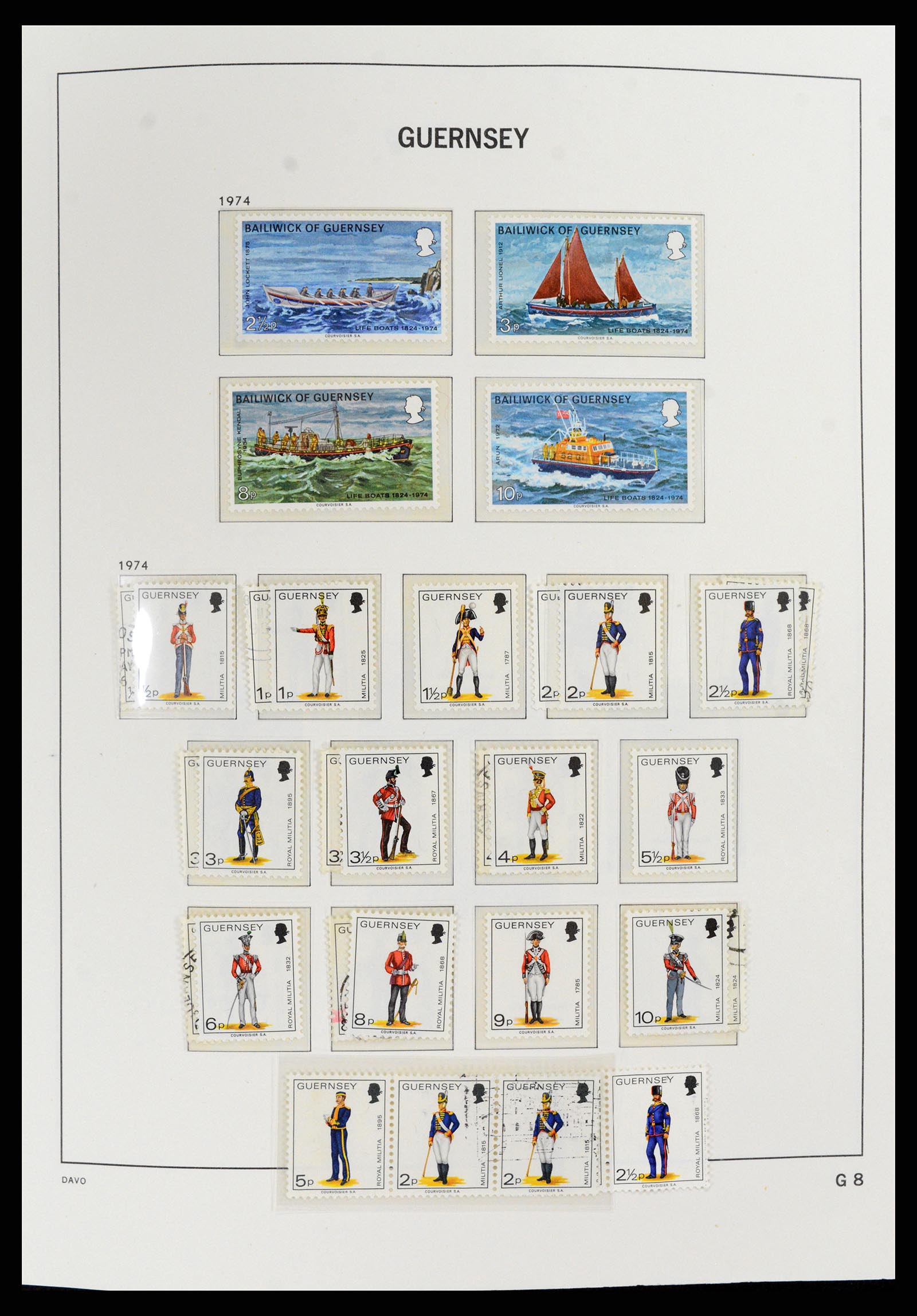 37831 012 - Stamp Collection 37831 Guernsey 1941-2016.