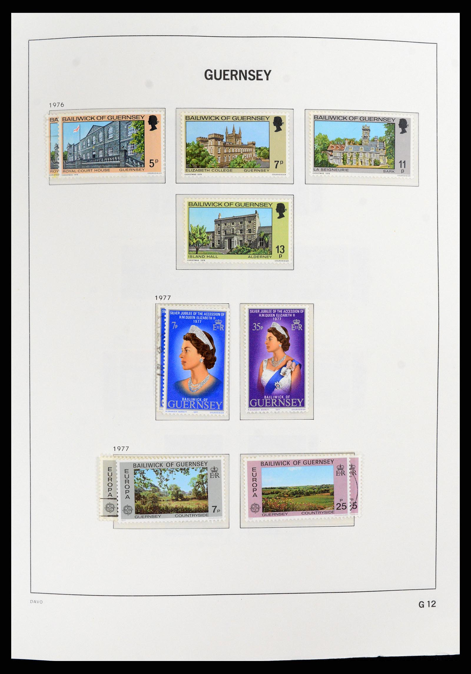 37831 018 - Stamp Collection 37831 Guernsey 1941-2016.