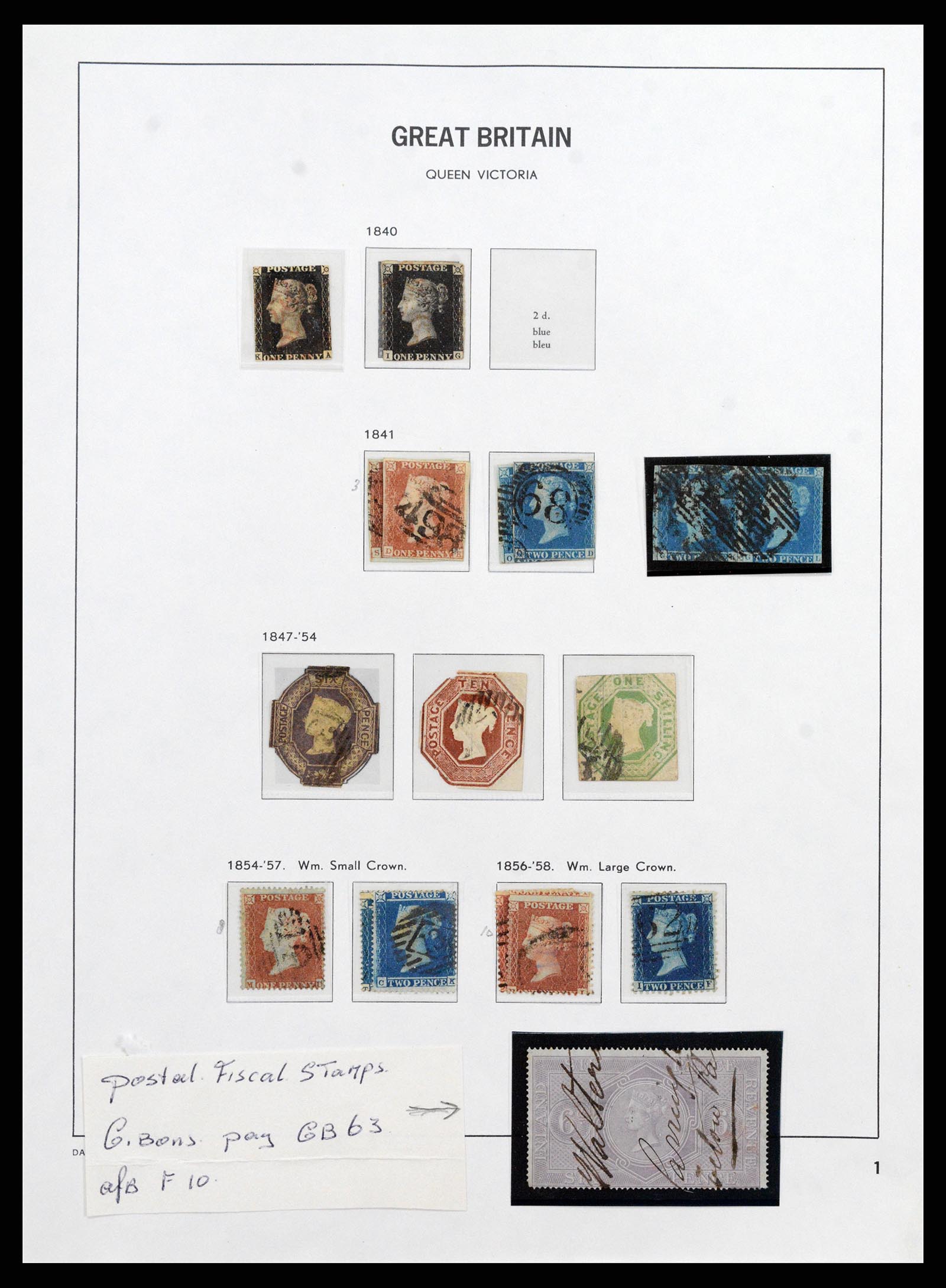 37836 005 - Postzegelverzameling 37836 Engeland 1840-2016.