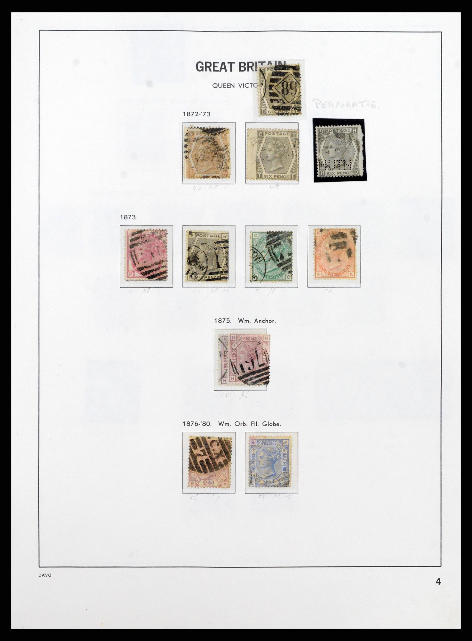 37836 008 - Postzegelverzameling 37836 Engeland 1840-2016.