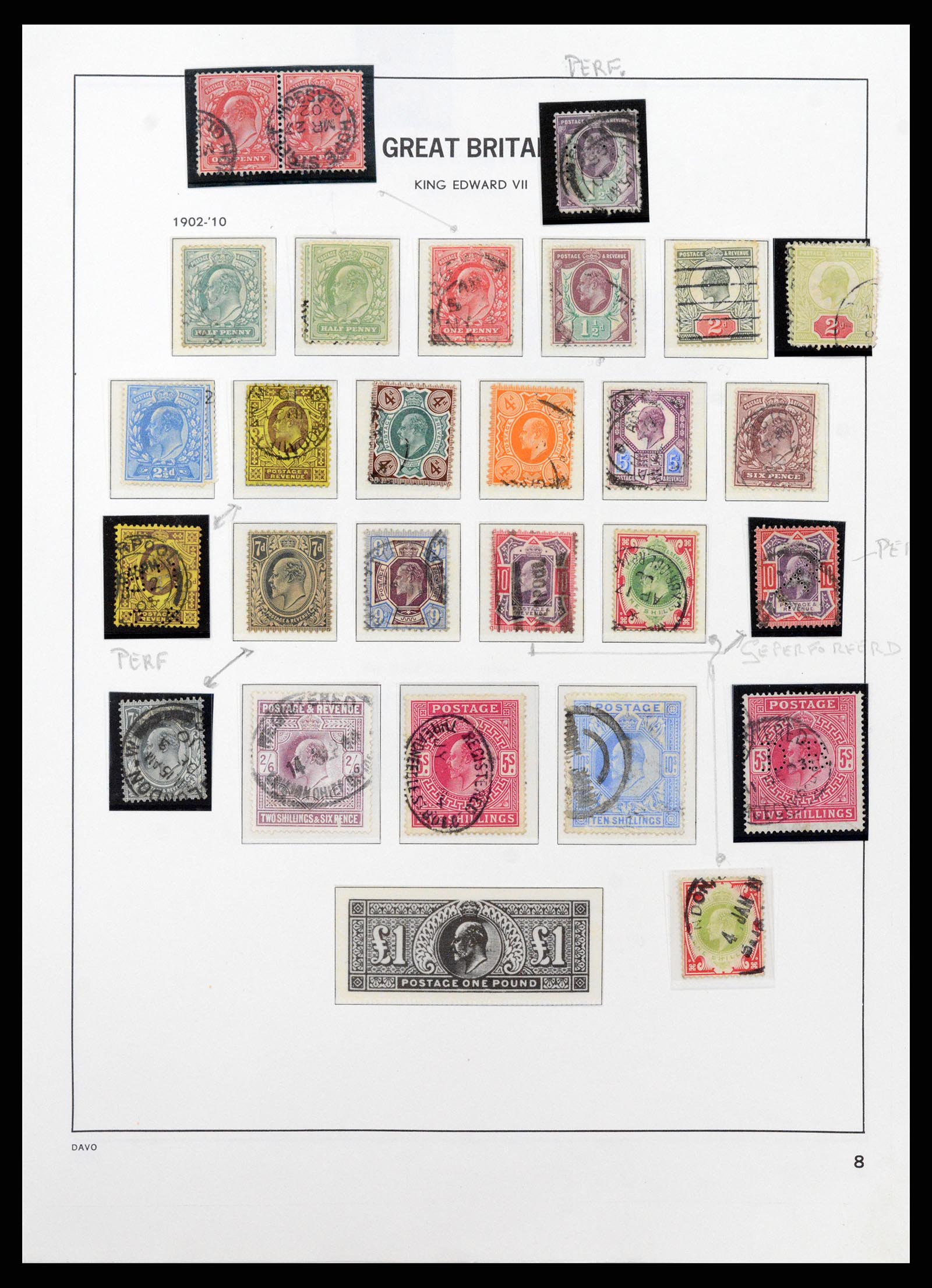 37836 012 - Postzegelverzameling 37836 Engeland 1840-2016.