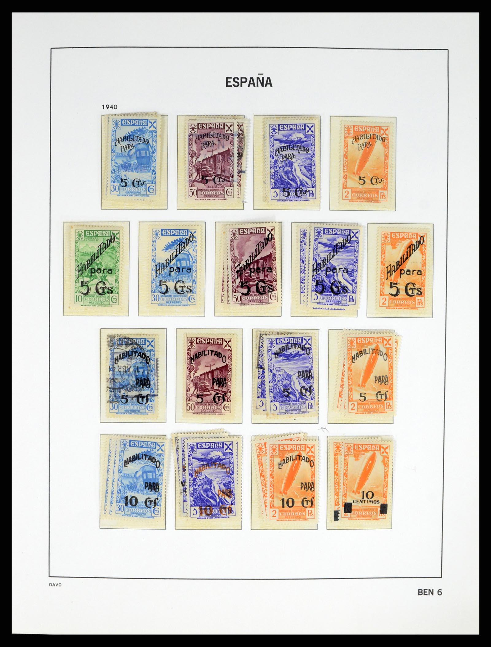 37837 008 - Postzegelverzameling 37837 Spaanse burgeroorlog en lokaalpost 1893-19