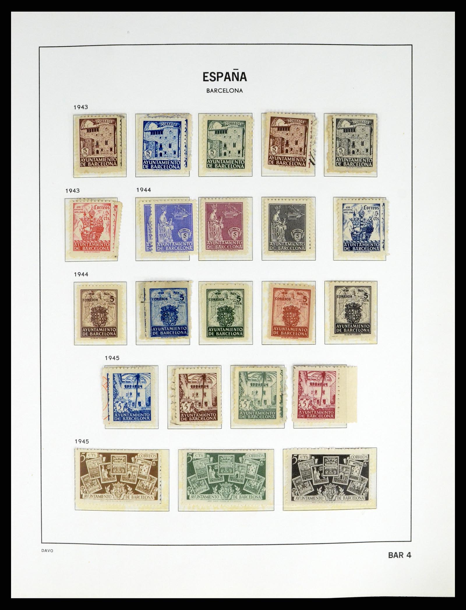 37837 017 - Postzegelverzameling 37837 Spaanse burgeroorlog en lokaalpost 1893-19