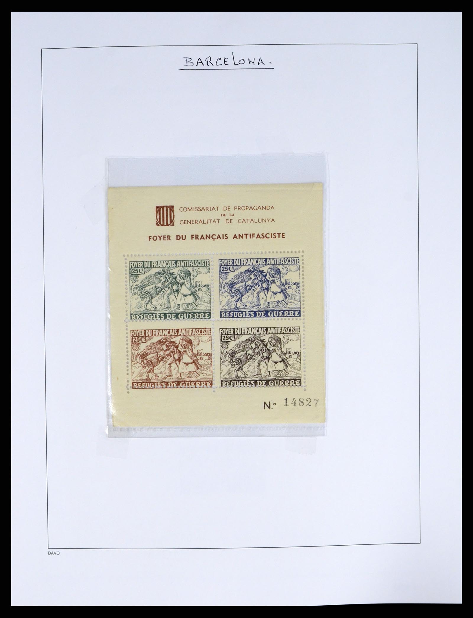 37837 018 - Postzegelverzameling 37837 Spaanse burgeroorlog en lokaalpost 1893-19