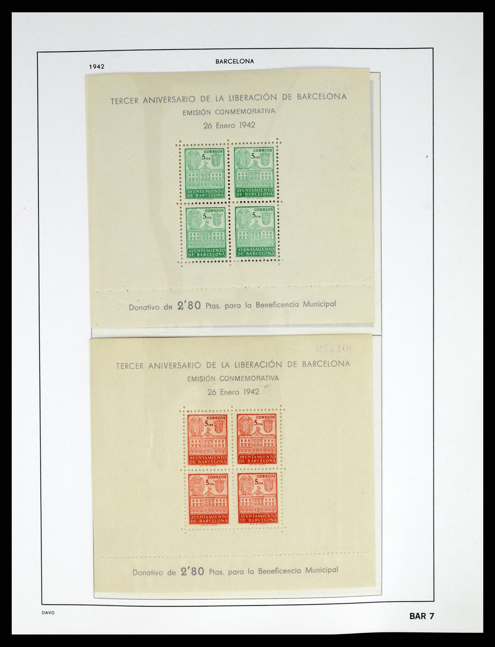 37837 021 - Postzegelverzameling 37837 Spaanse burgeroorlog en lokaalpost 1893-19