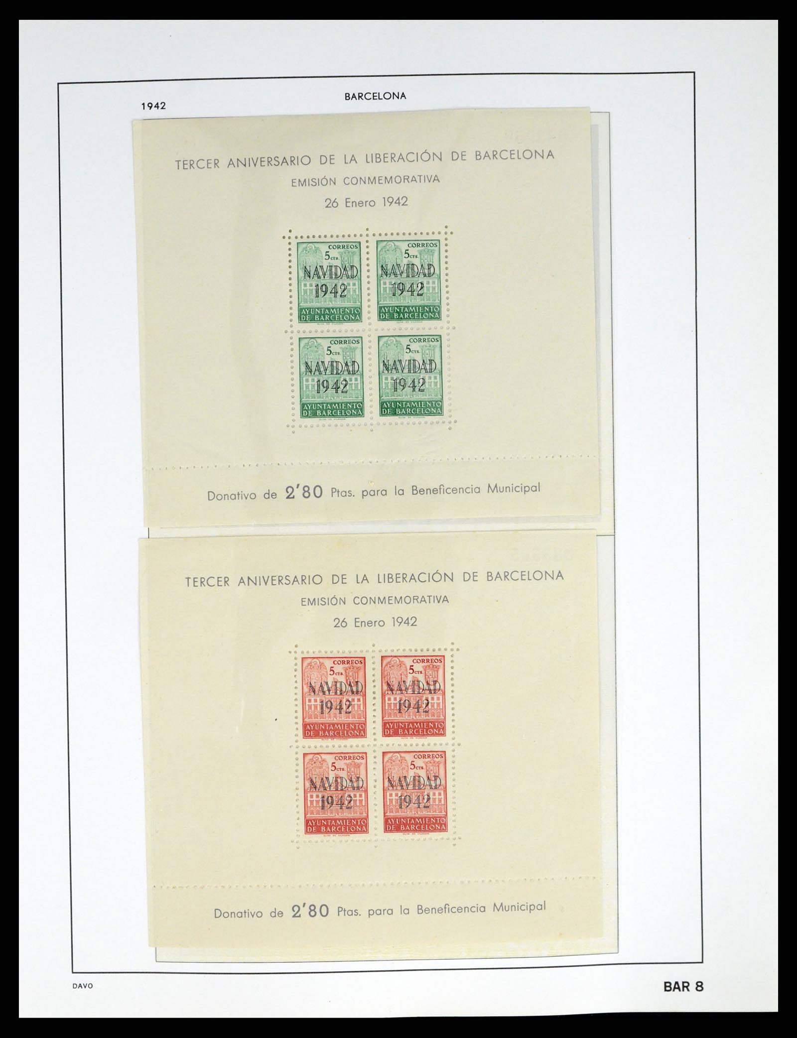37837 022 - Postzegelverzameling 37837 Spaanse burgeroorlog en lokaalpost 1893-19