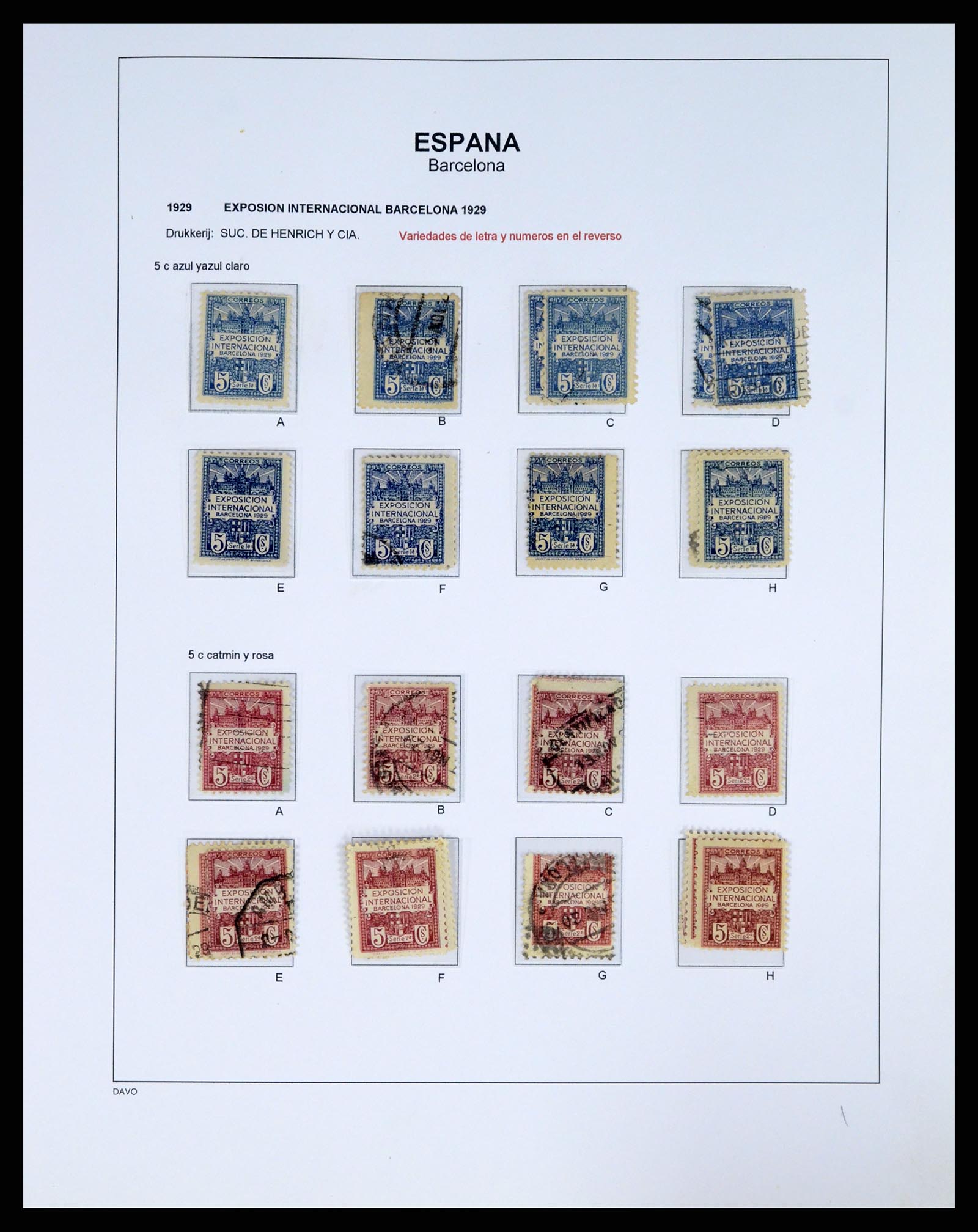 37837 031 - Postzegelverzameling 37837 Spaanse burgeroorlog en lokaalpost 1893-19