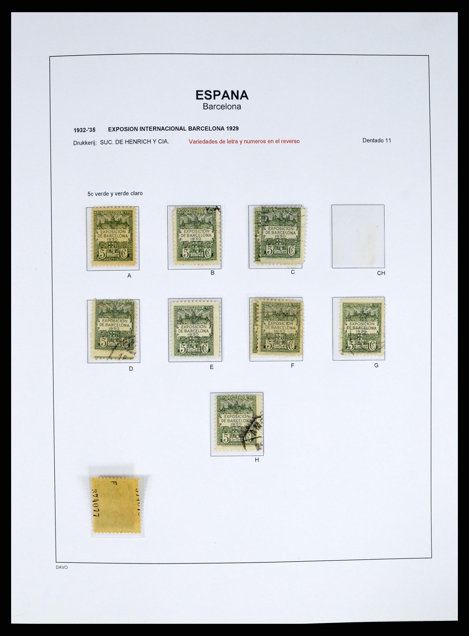 37837 034 - Postzegelverzameling 37837 Spaanse burgeroorlog en lokaalpost 1893-19