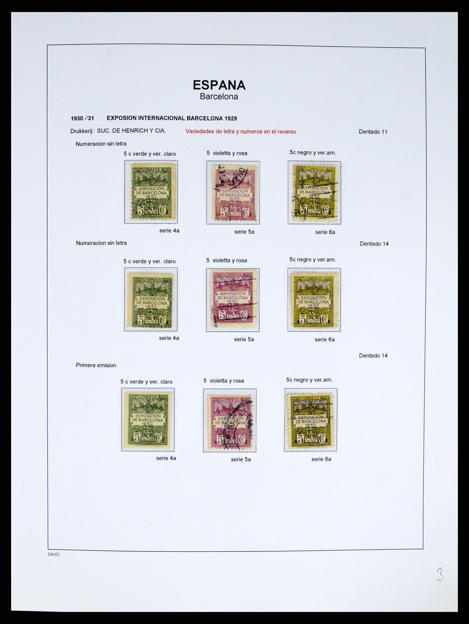 37837 036 - Postzegelverzameling 37837 Spaanse burgeroorlog en lokaalpost 1893-19
